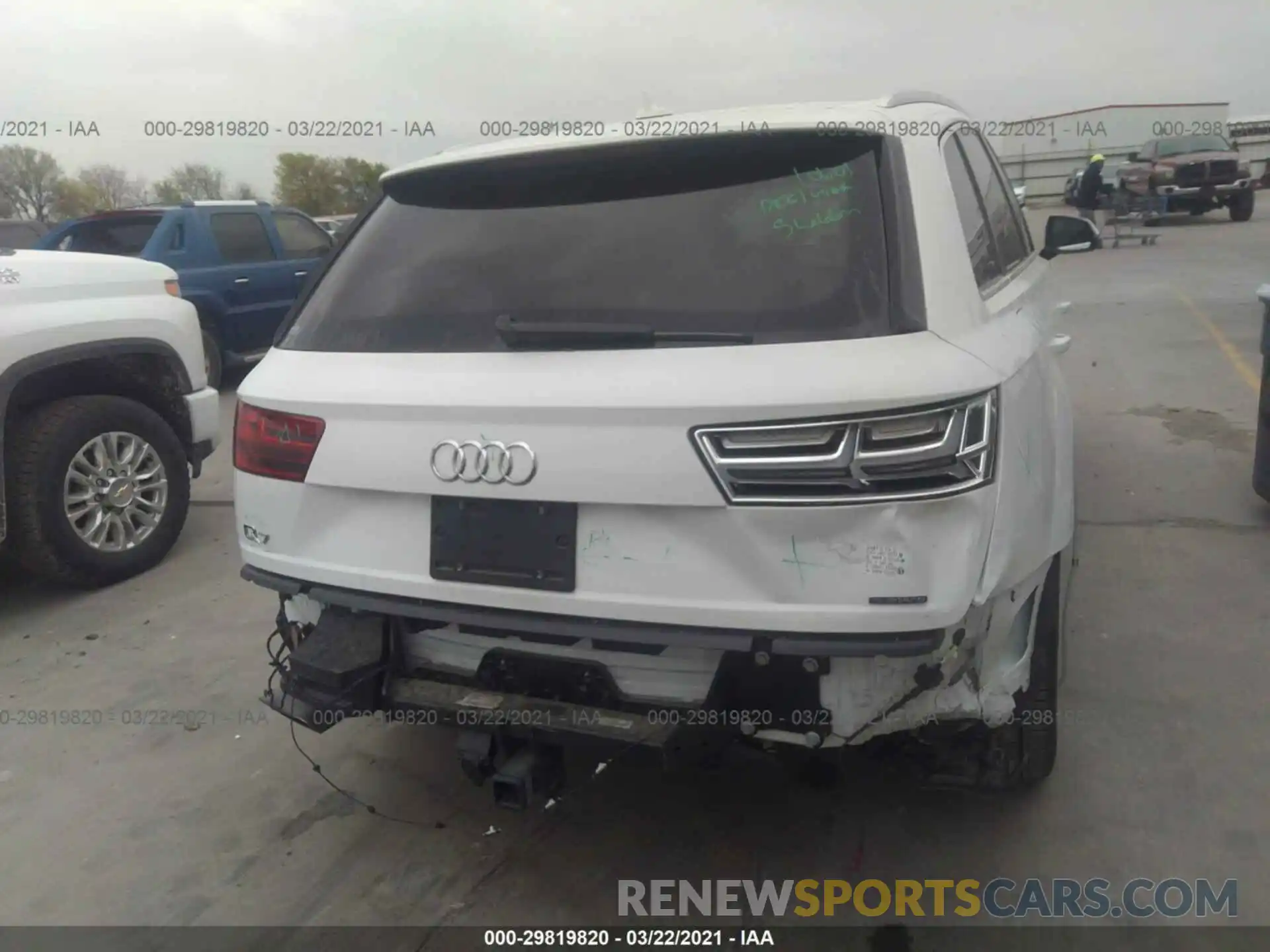 6 Photograph of a damaged car WA1LAAF7XKD040936 AUDI Q7 2019