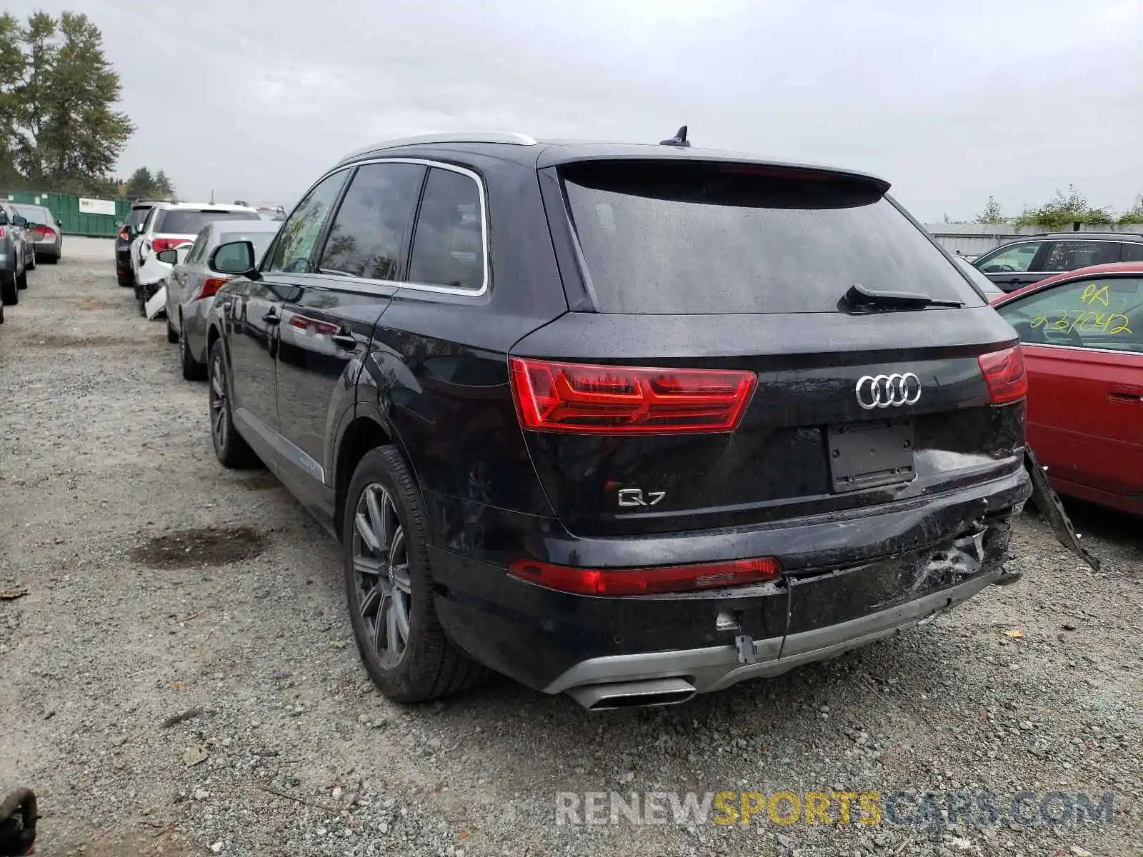 3 Фотография поврежденного автомобиля WA1LHAF70KD038124 AUDI Q7 2019