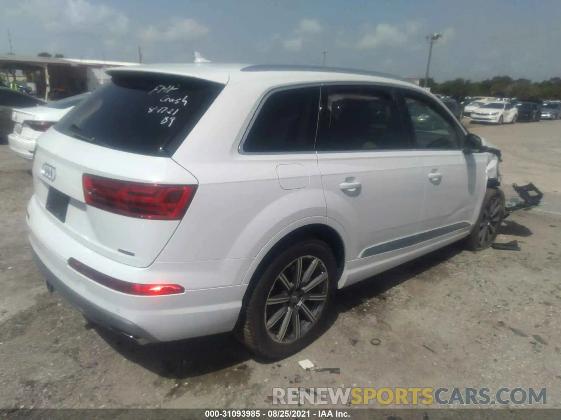 4 Фотография поврежденного автомобиля WA1LHAF72KD040201 AUDI Q7 2019