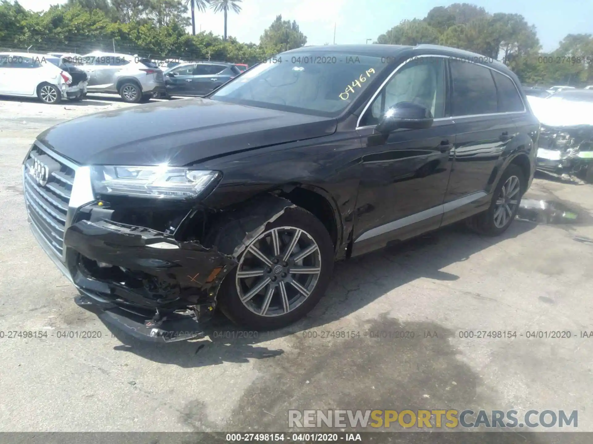 2 Фотография поврежденного автомобиля WA1LHAF72KD044619 AUDI Q7 2019