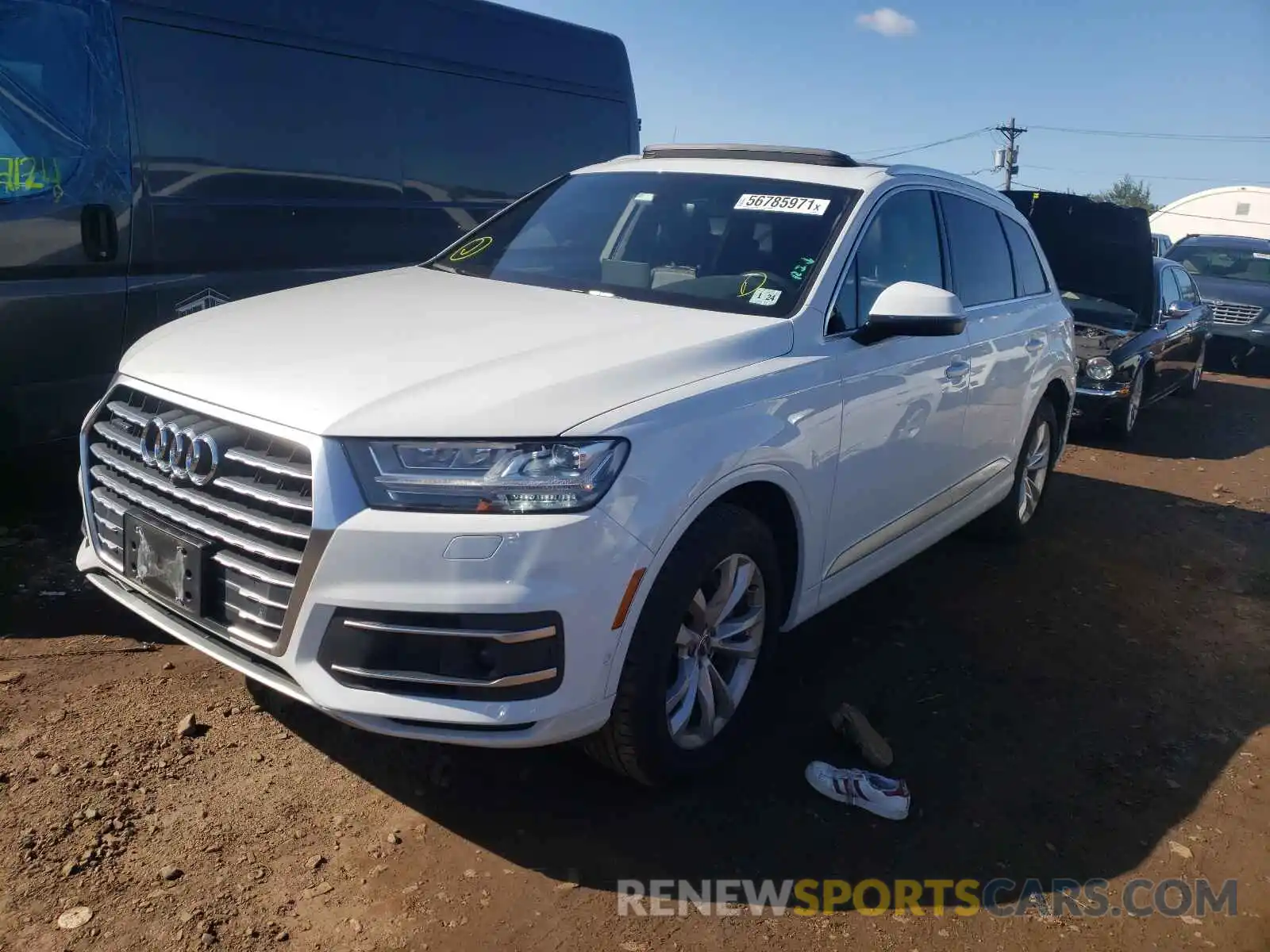 2 Photograph of a damaged car WA1LHAF74KD014649 AUDI Q7 2019