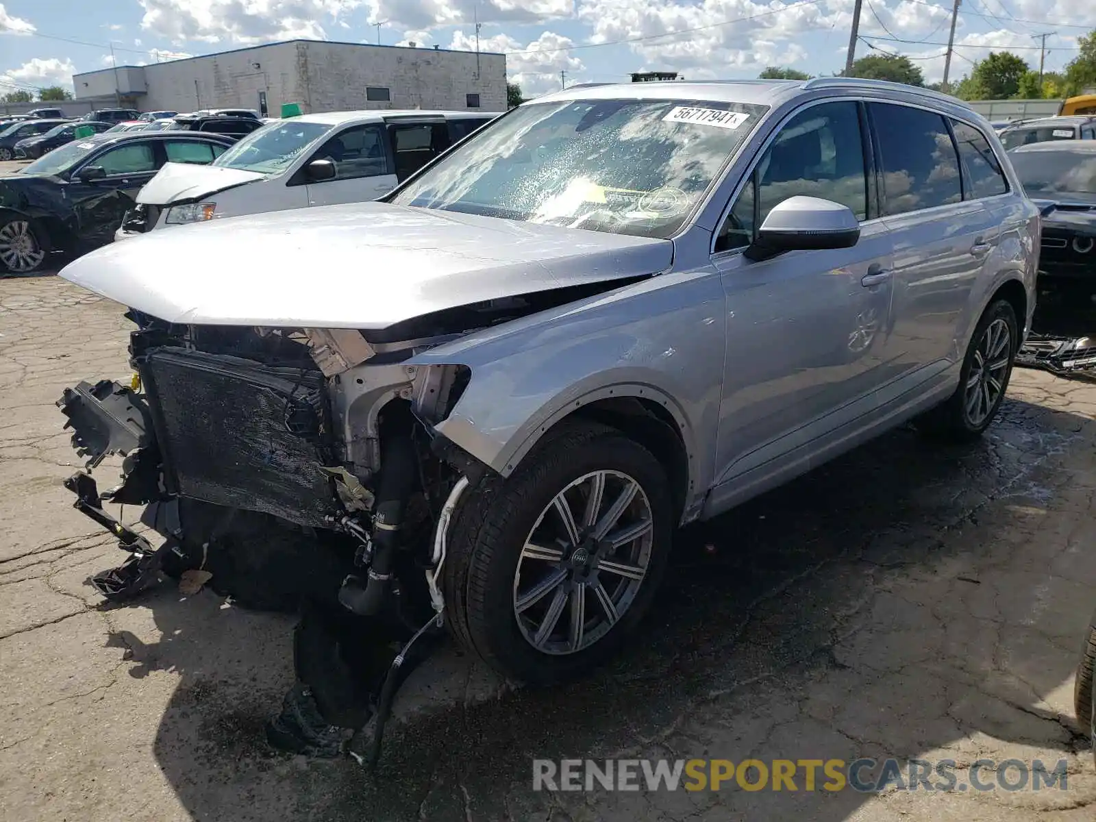 2 Photograph of a damaged car WA1LHAF74KD028356 AUDI Q7 2019