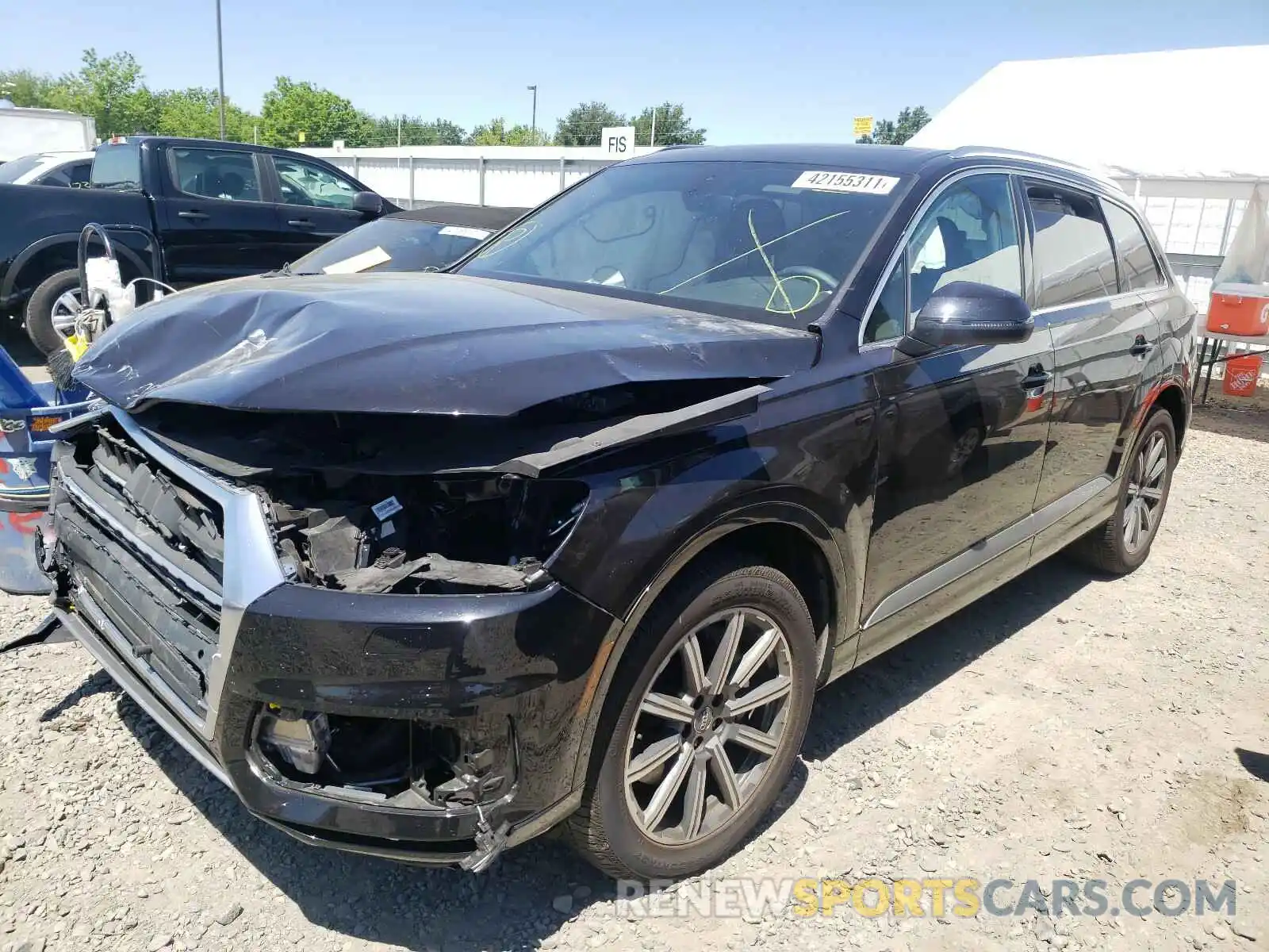 2 Фотография поврежденного автомобиля WA1LHAF75KD026891 AUDI Q7 2019