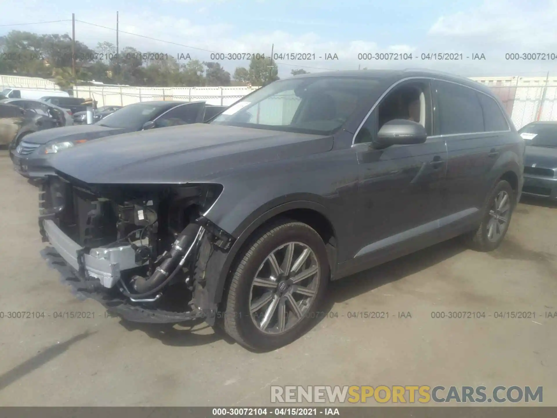 2 Photograph of a damaged car WA1LHAF76KD028133 AUDI Q7 2019