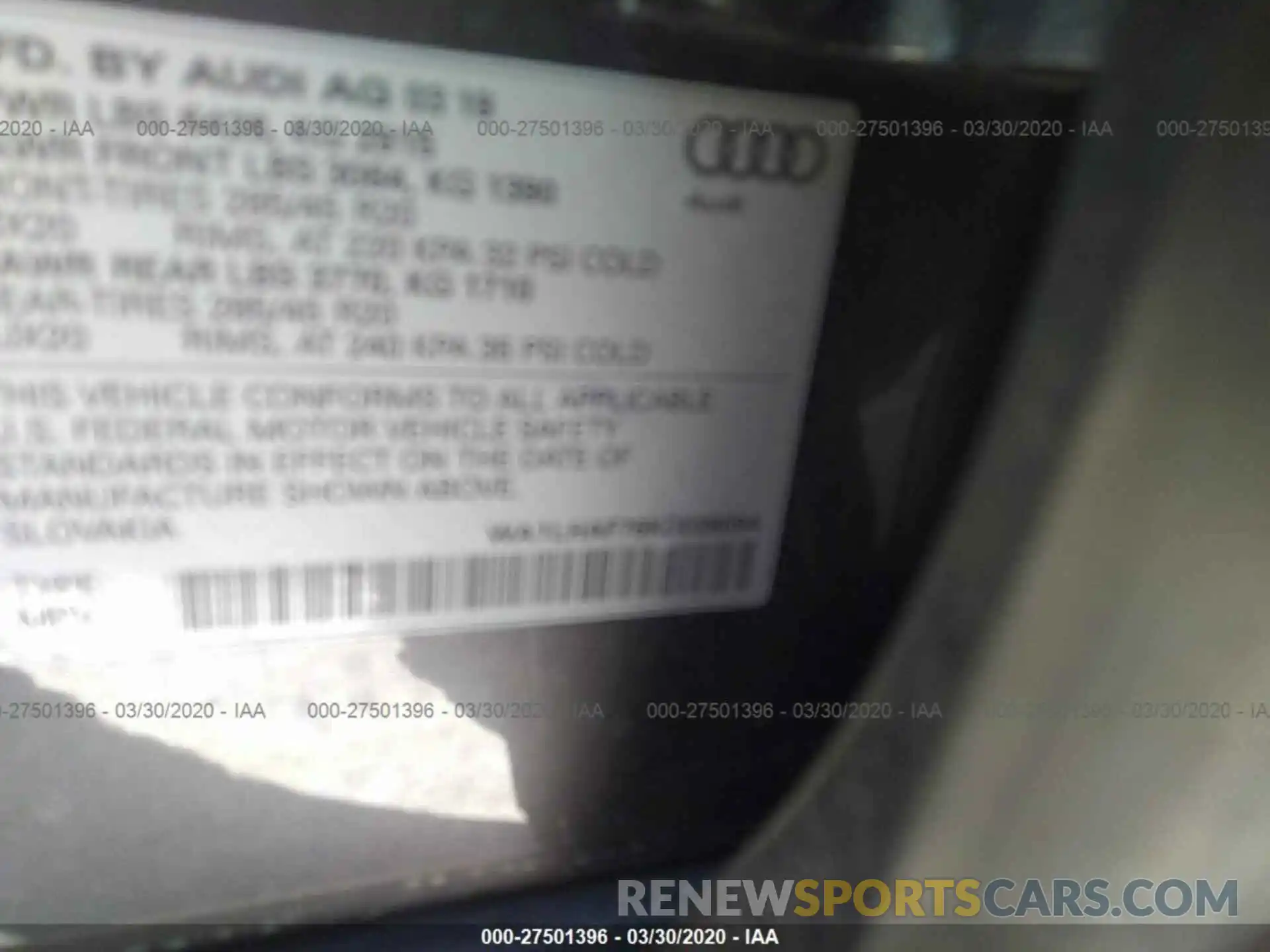 9 Фотография поврежденного автомобиля WA1LHAF76KD038094 AUDI Q7 2019