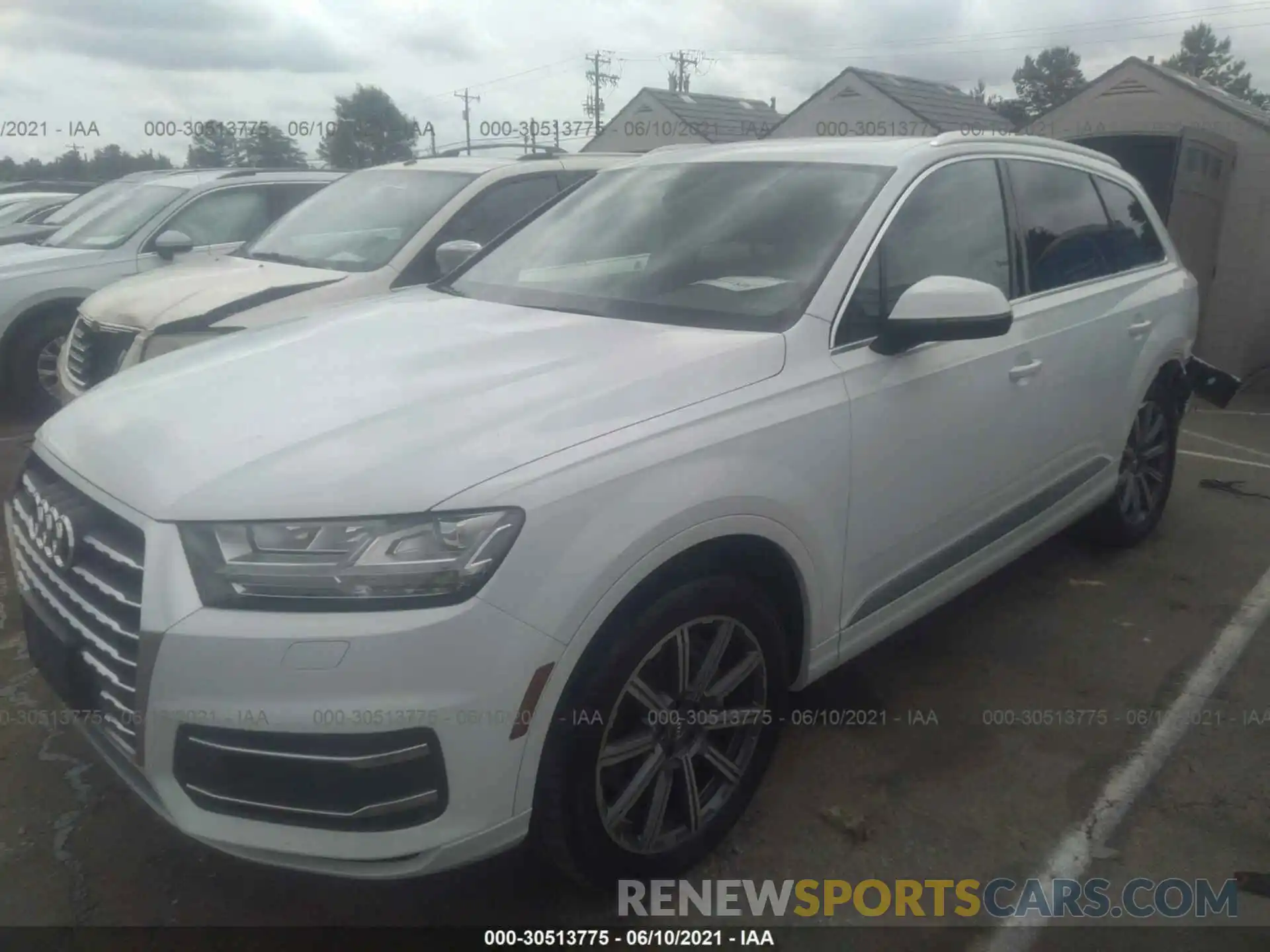 2 Photograph of a damaged car WA1LHAF77KD016850 AUDI Q7 2019