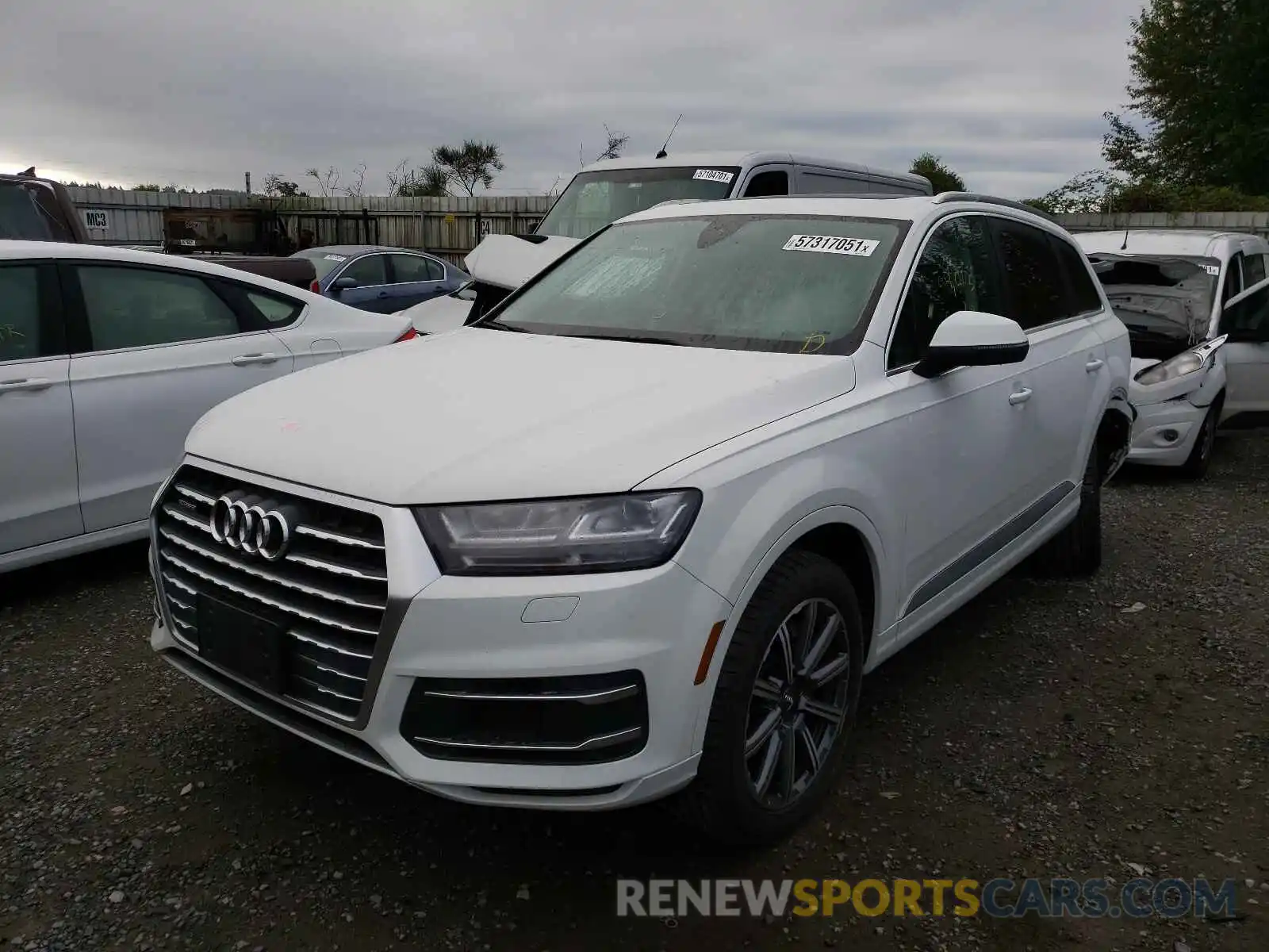 2 Фотография поврежденного автомобиля WA1LHAF77KD019439 AUDI Q7 2019