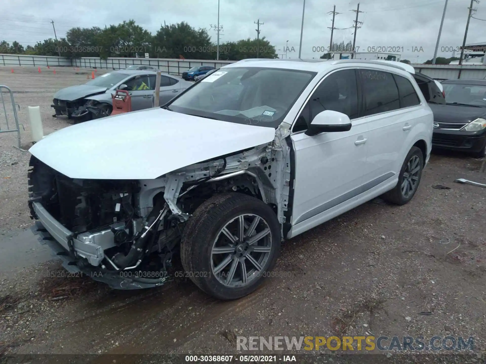 2 Фотография поврежденного автомобиля WA1LHAF77KD022583 AUDI Q7 2019