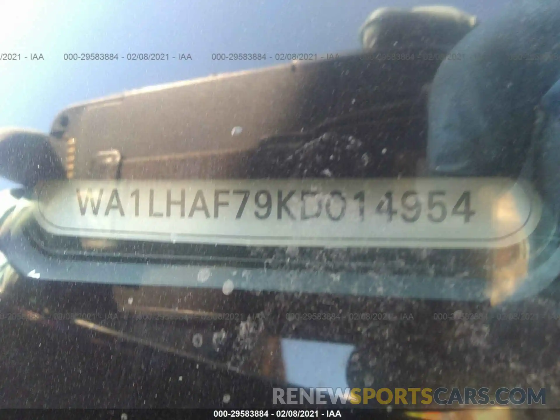 9 Фотография поврежденного автомобиля WA1LHAF79KD014954 AUDI Q7 2019