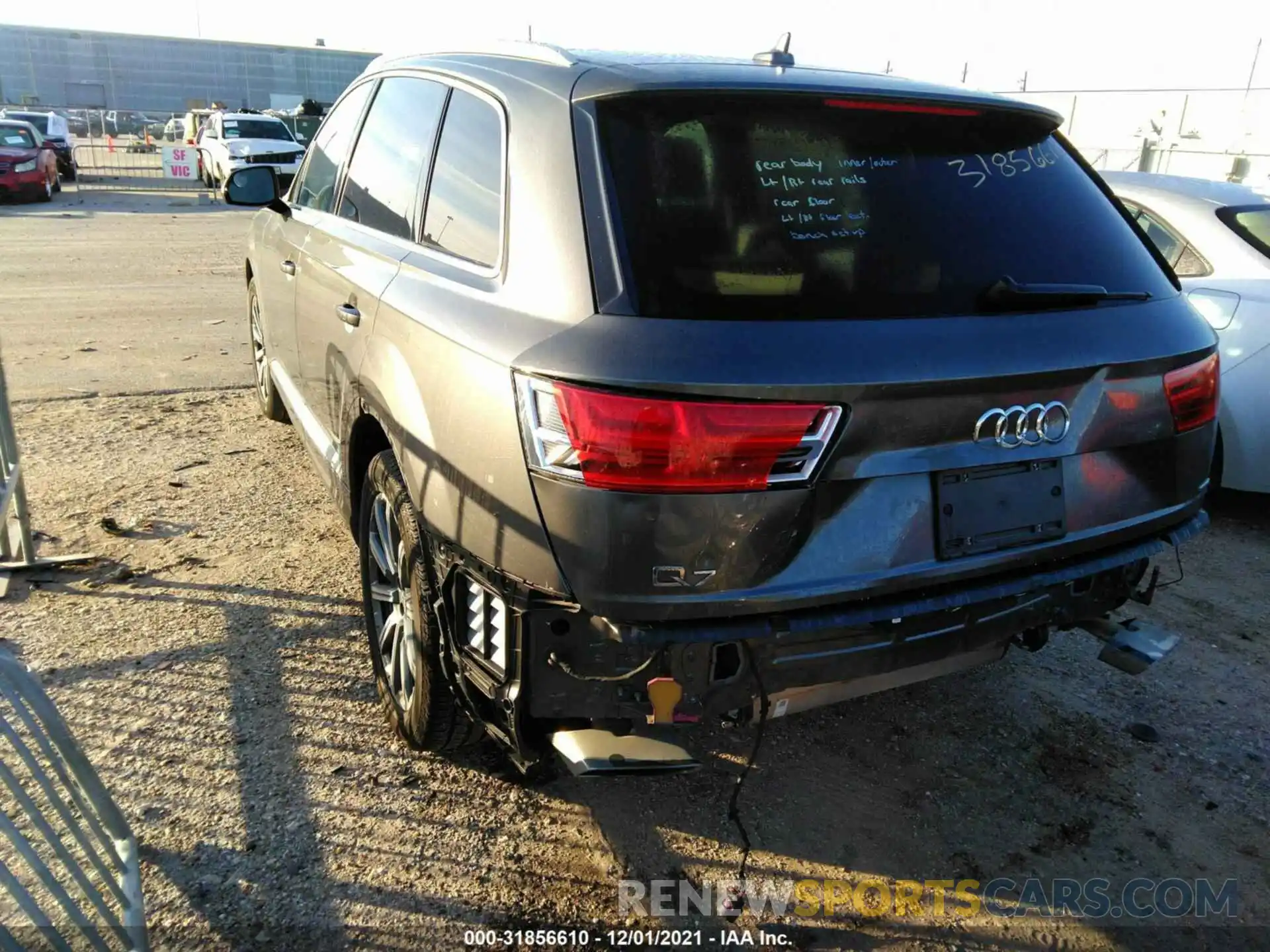 3 Photograph of a damaged car WA1LHAF7XKD039510 AUDI Q7 2019