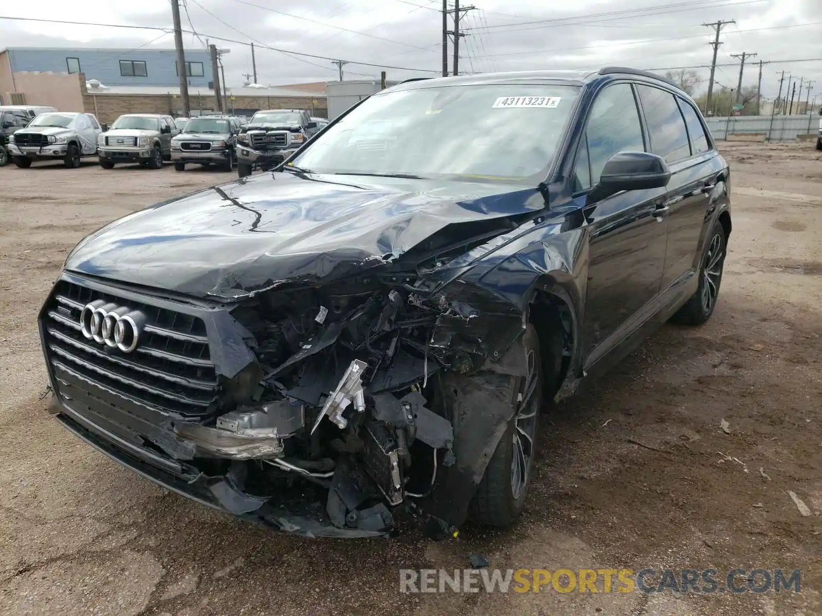 2 Photograph of a damaged car WA1VAAF70KD009722 AUDI Q7 2019