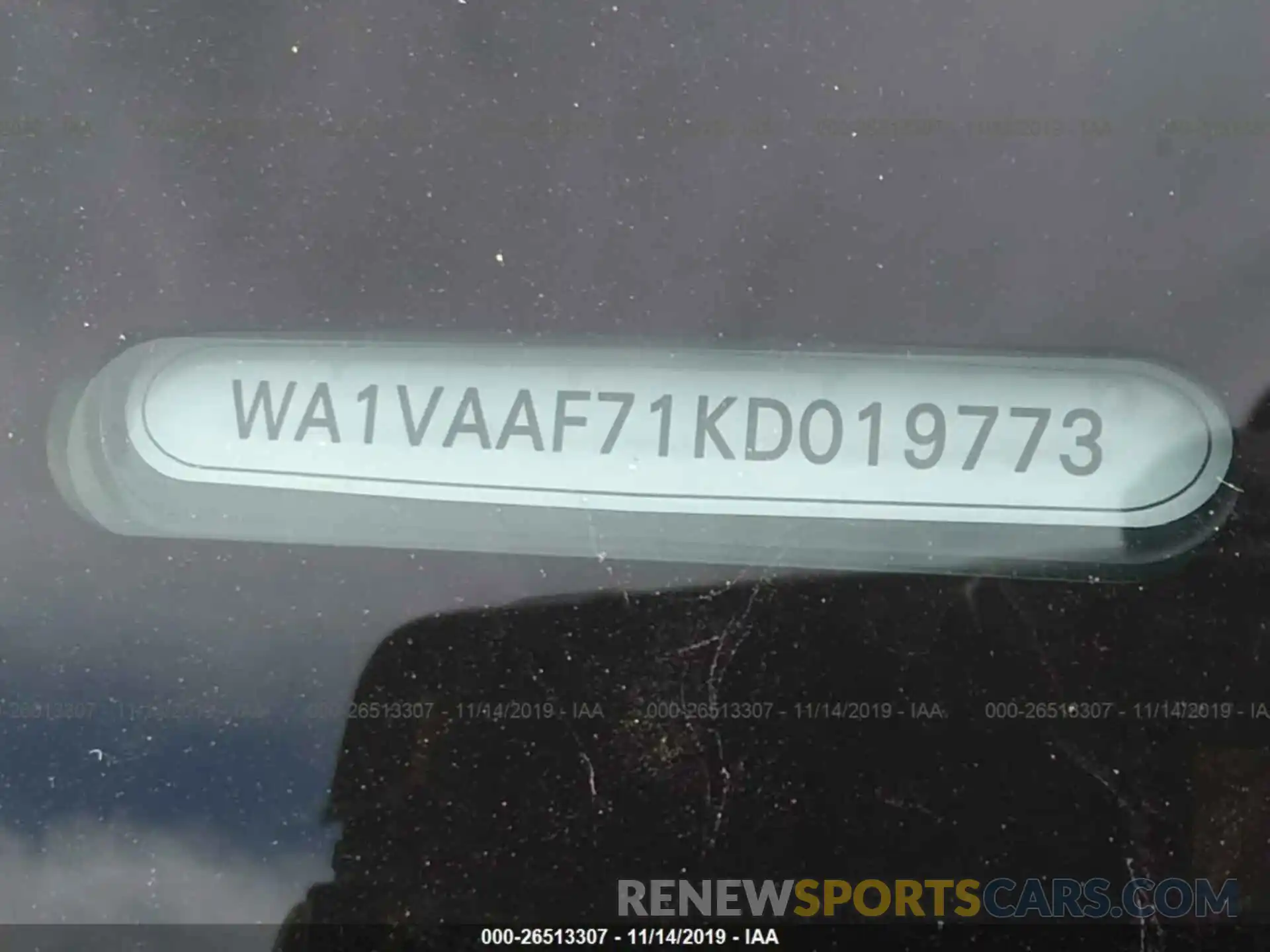 9 Photograph of a damaged car WA1VAAF71KD019773 AUDI Q7 2019