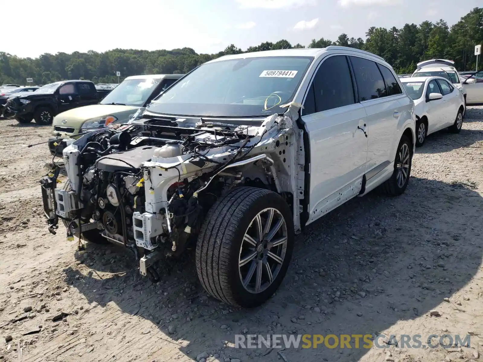 2 Photograph of a damaged car WA1VAAF72KD034377 AUDI Q7 2019