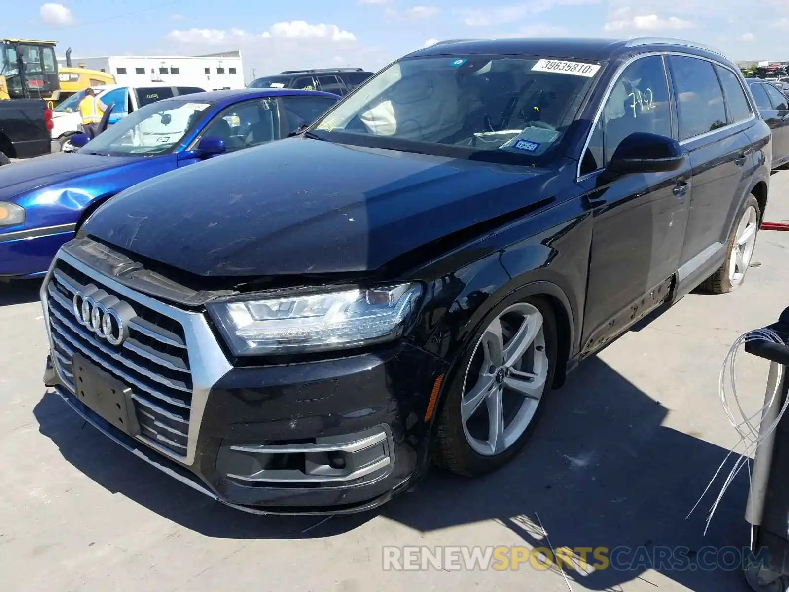 2 Фотография поврежденного автомобиля WA1VAAF73KD019001 AUDI Q7 2019