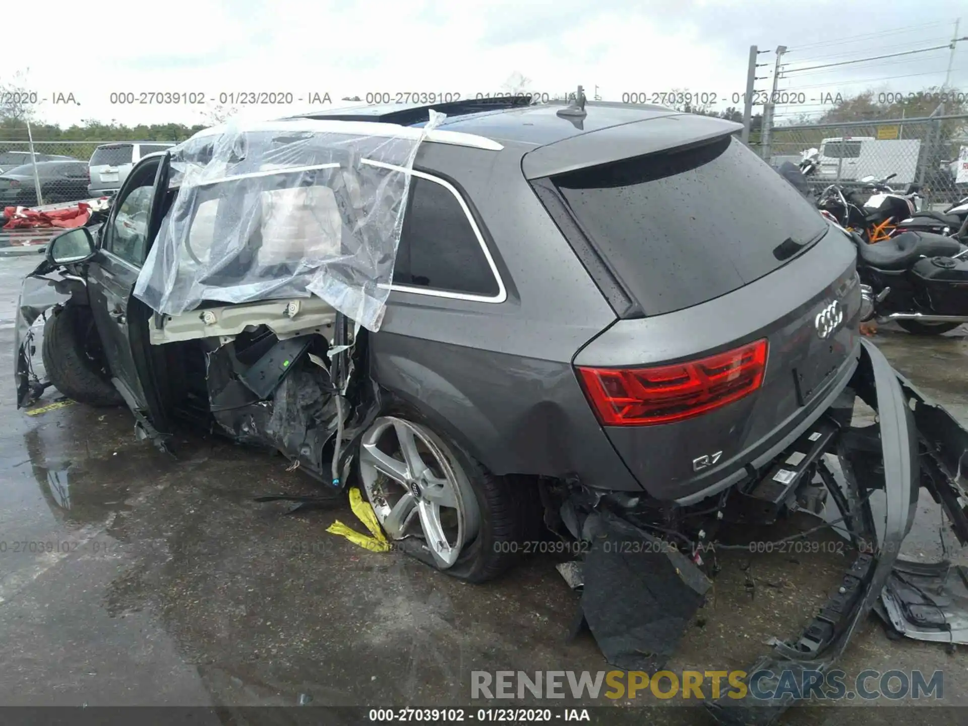 3 Photograph of a damaged car WA1VAAF74KD010775 AUDI Q7 2019