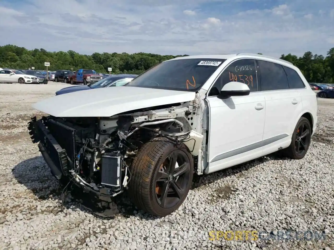 2 Photograph of a damaged car WA1VAAF74KD012638 AUDI Q7 2019