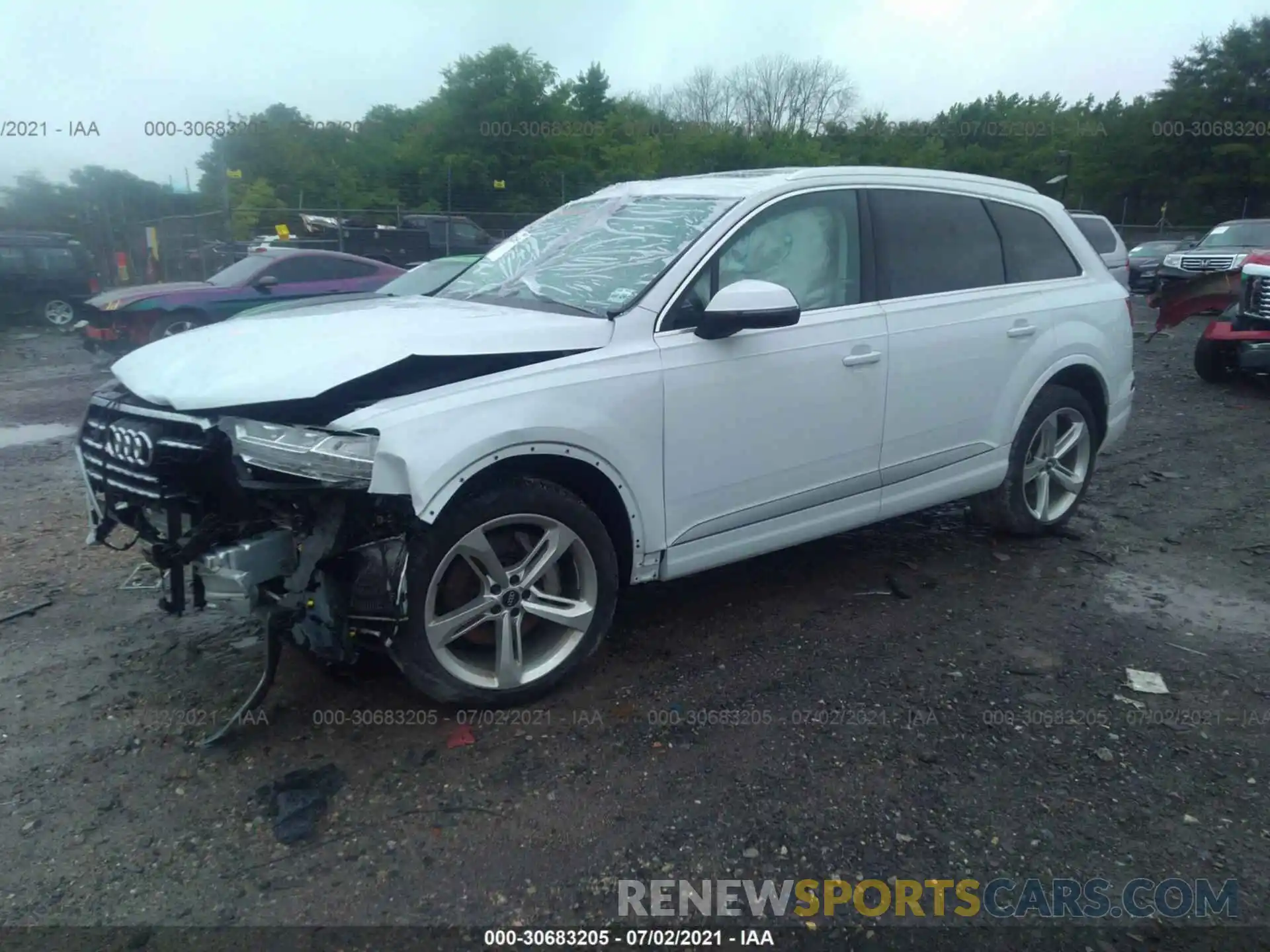 2 Фотография поврежденного автомобиля WA1VAAF74KD020402 AUDI Q7 2019