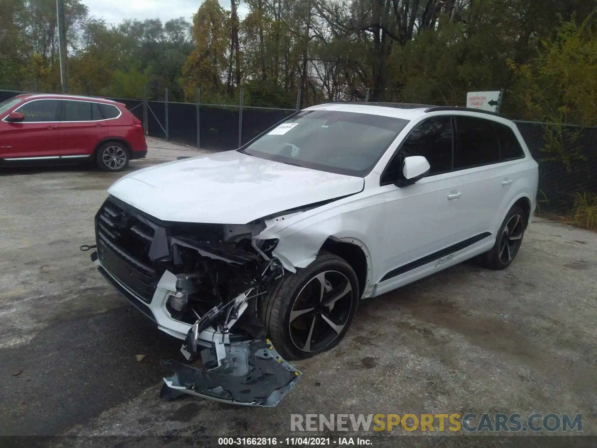 2 Photograph of a damaged car WA1VAAF74KD028242 AUDI Q7 2019