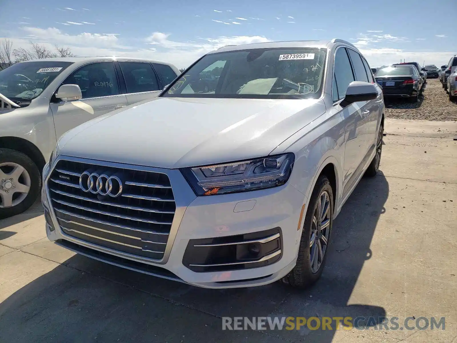 2 Фотография поврежденного автомобиля WA1VAAF77KD001455 AUDI Q7 2019