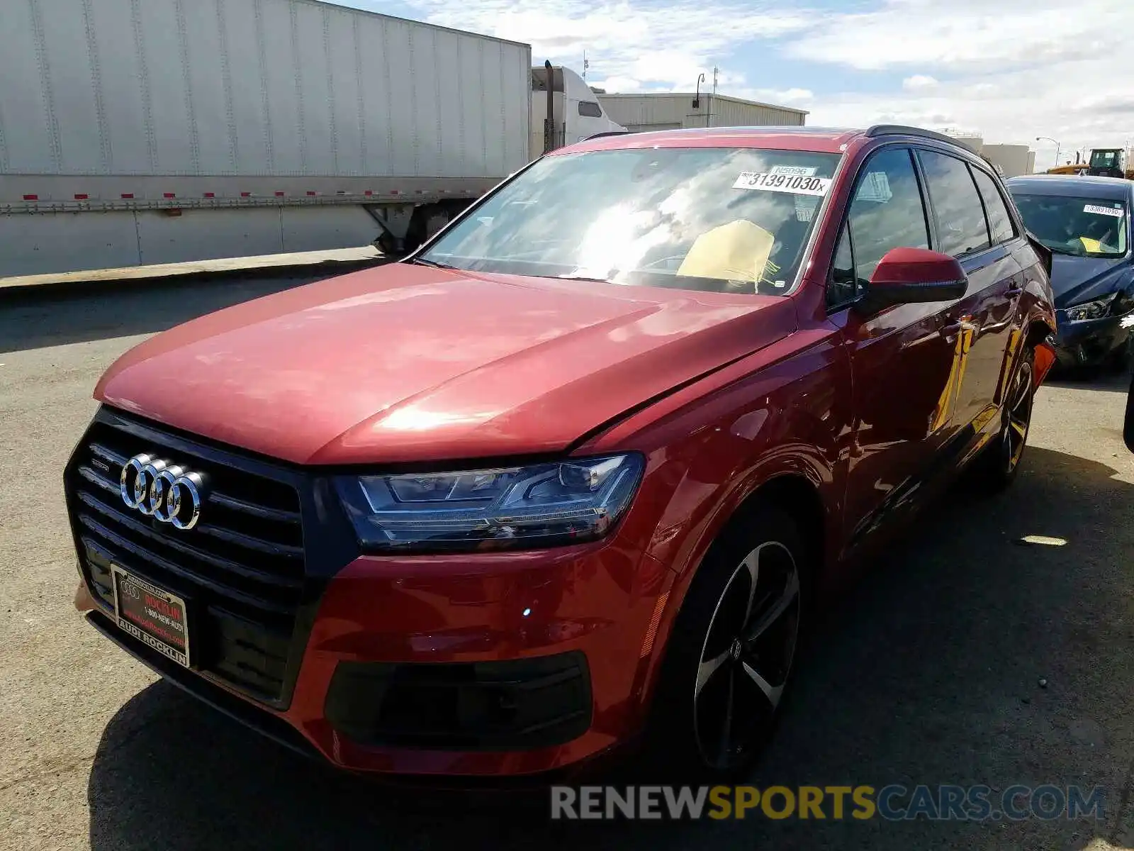 2 Фотография поврежденного автомобиля WA1VAAF77KD047027 AUDI Q7 2019