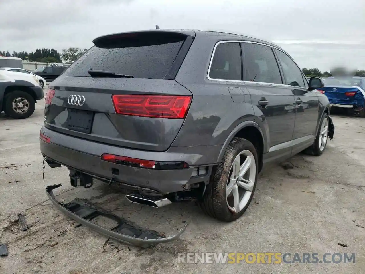 4 Фотография поврежденного автомобиля WA1VAAF78KD017034 AUDI Q7 2019