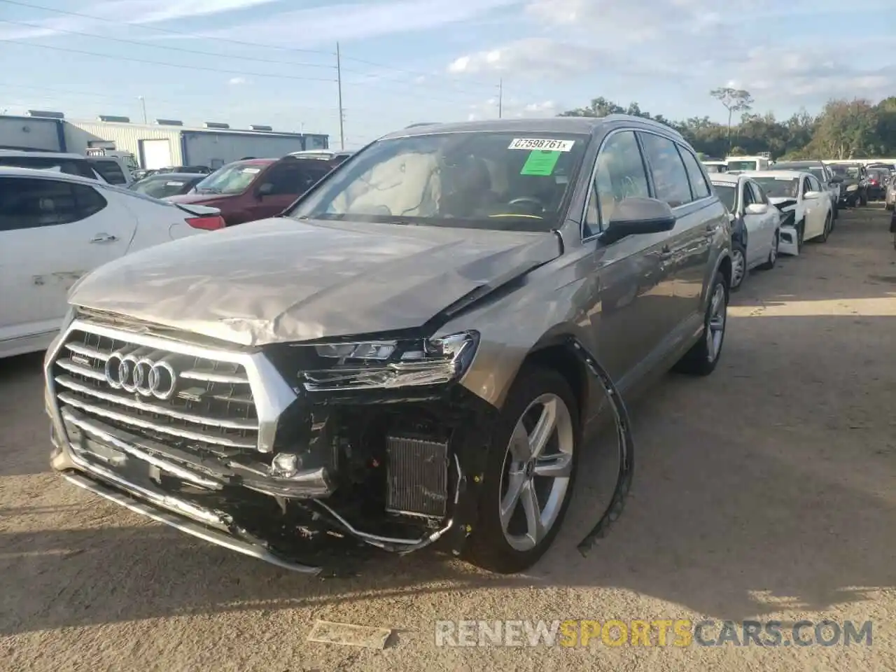 2 Фотография поврежденного автомобиля WA1VAAF79KD015454 AUDI Q7 2019