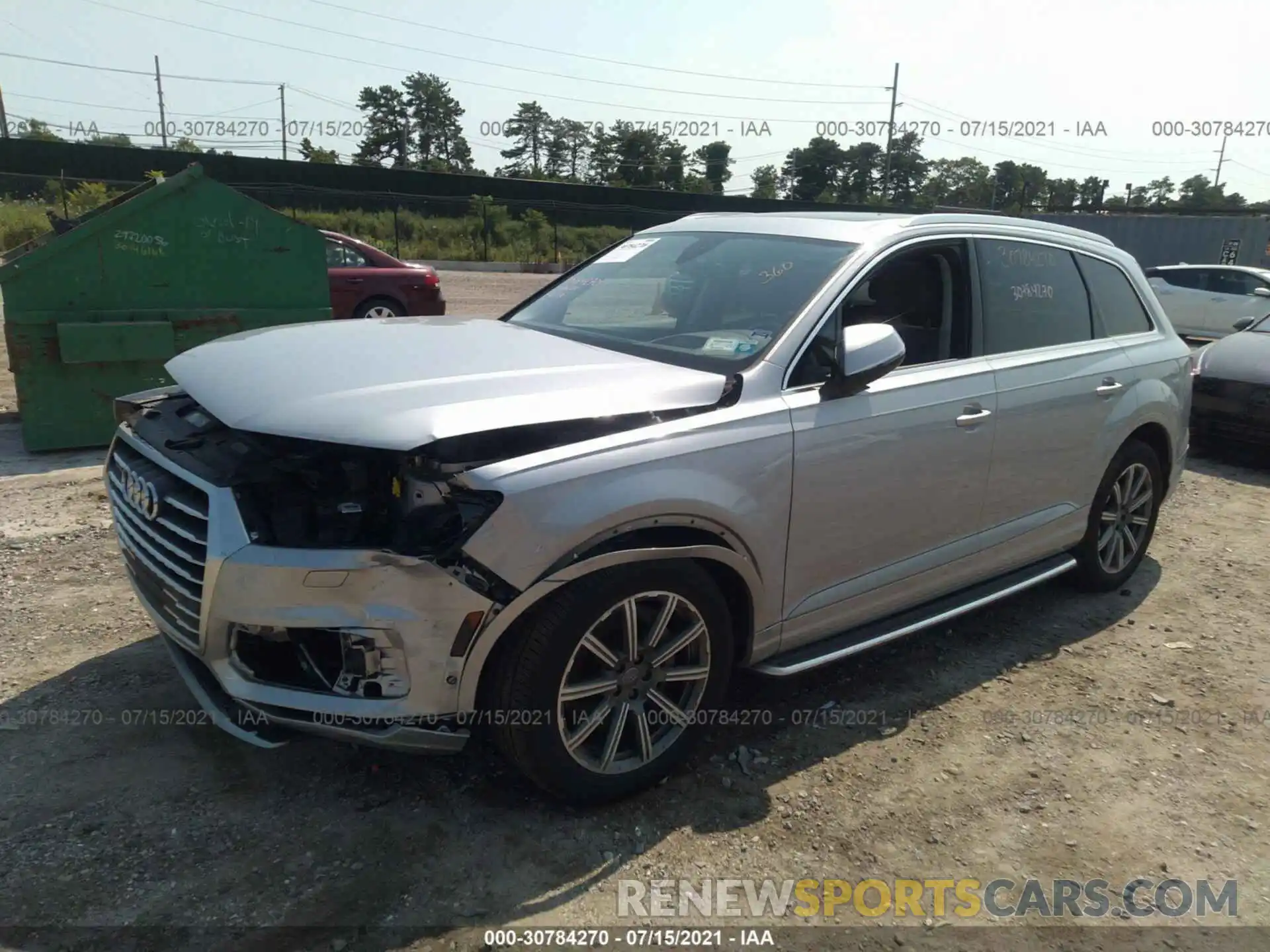 2 Фотография поврежденного автомобиля WA1VABF71KD005216 AUDI Q7 2019