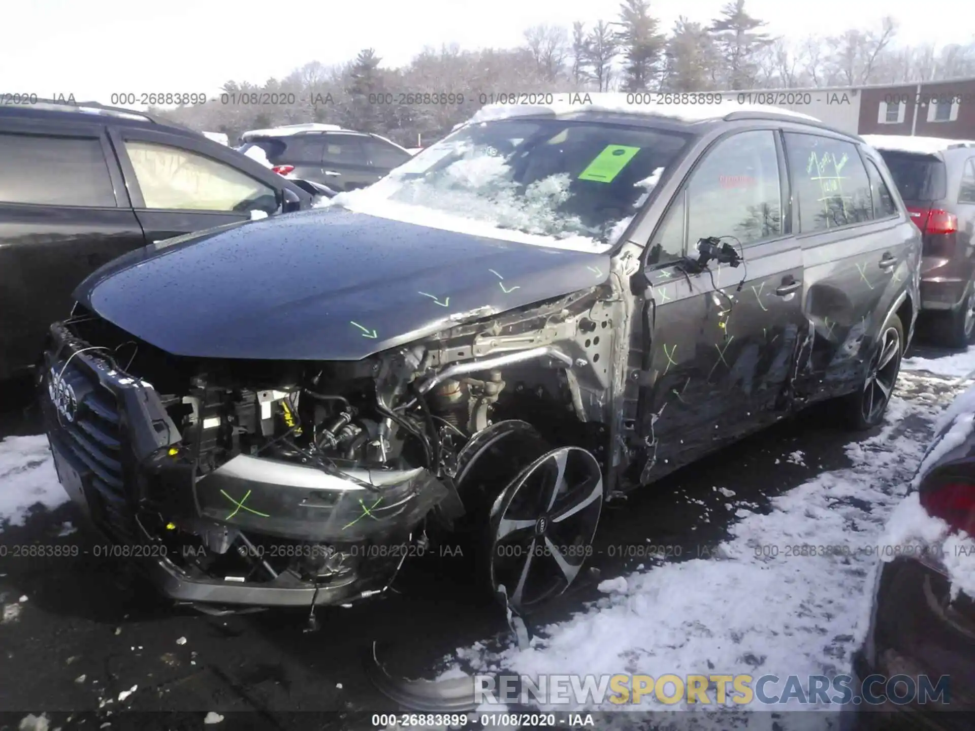 2 Photograph of a damaged car WA1VABF72KD037978 AUDI Q7 2019