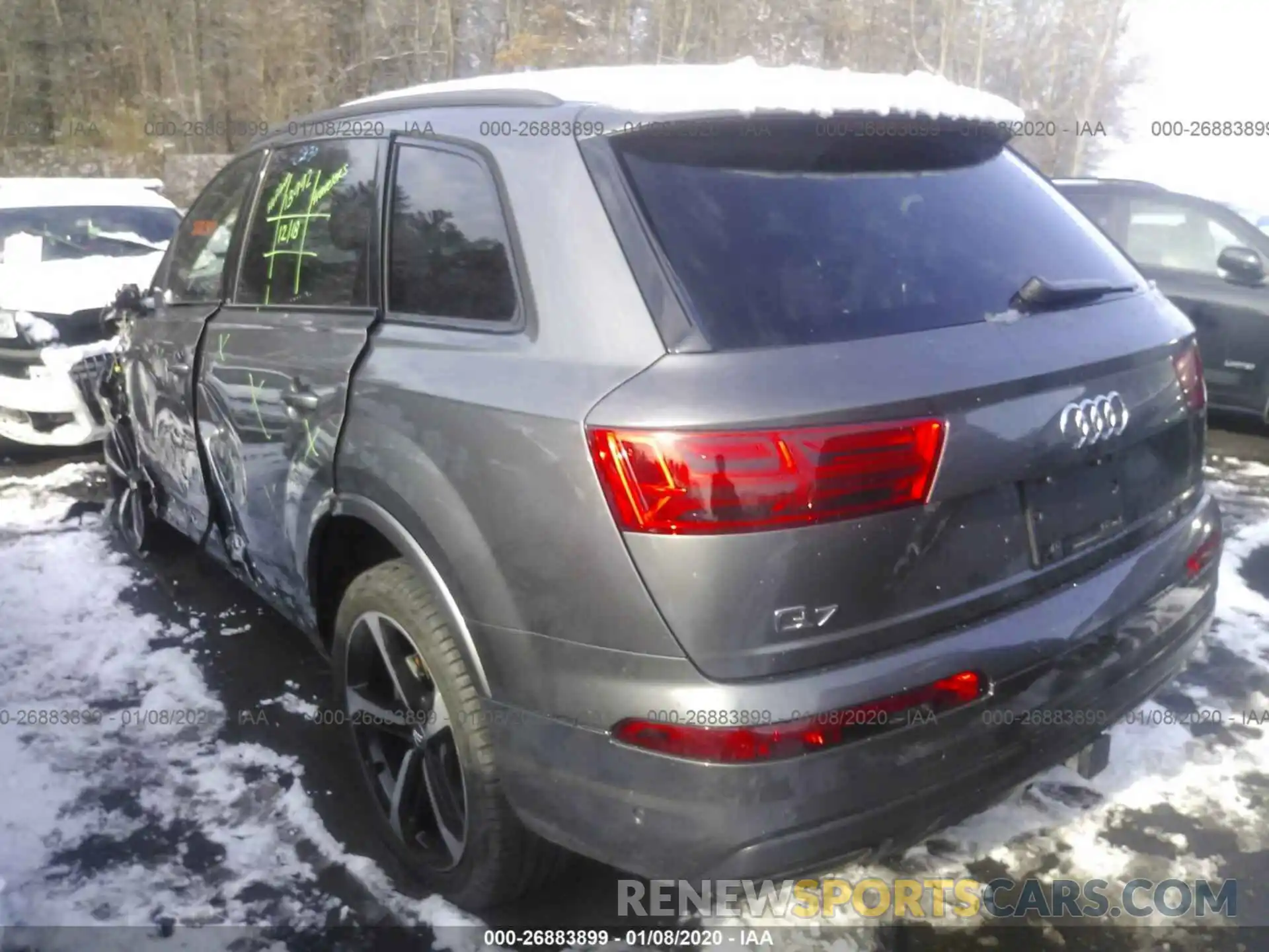 3 Photograph of a damaged car WA1VABF72KD037978 AUDI Q7 2019