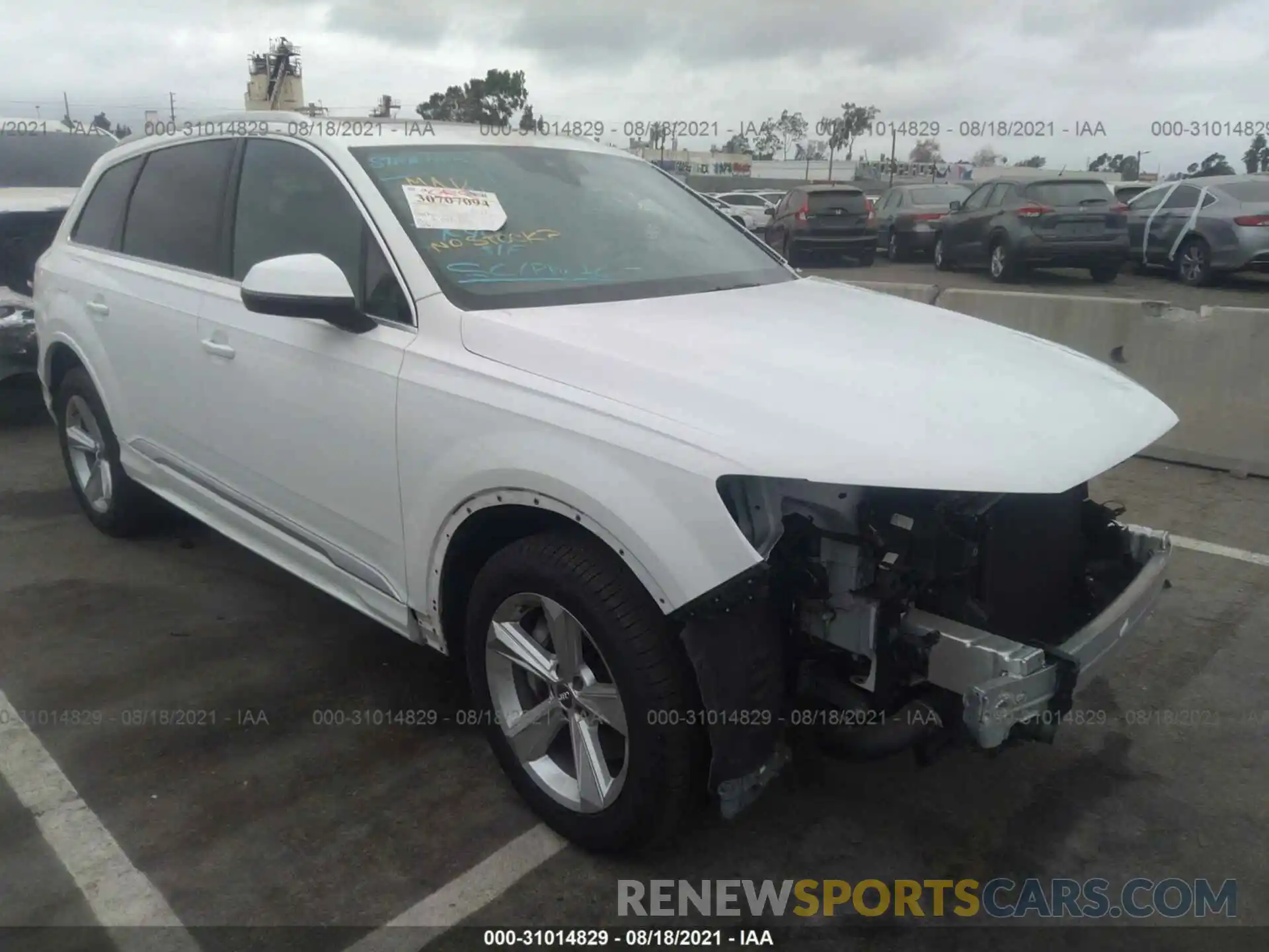 1 Photograph of a damaged car WA1AJAF79LD010903 AUDI Q7 2020