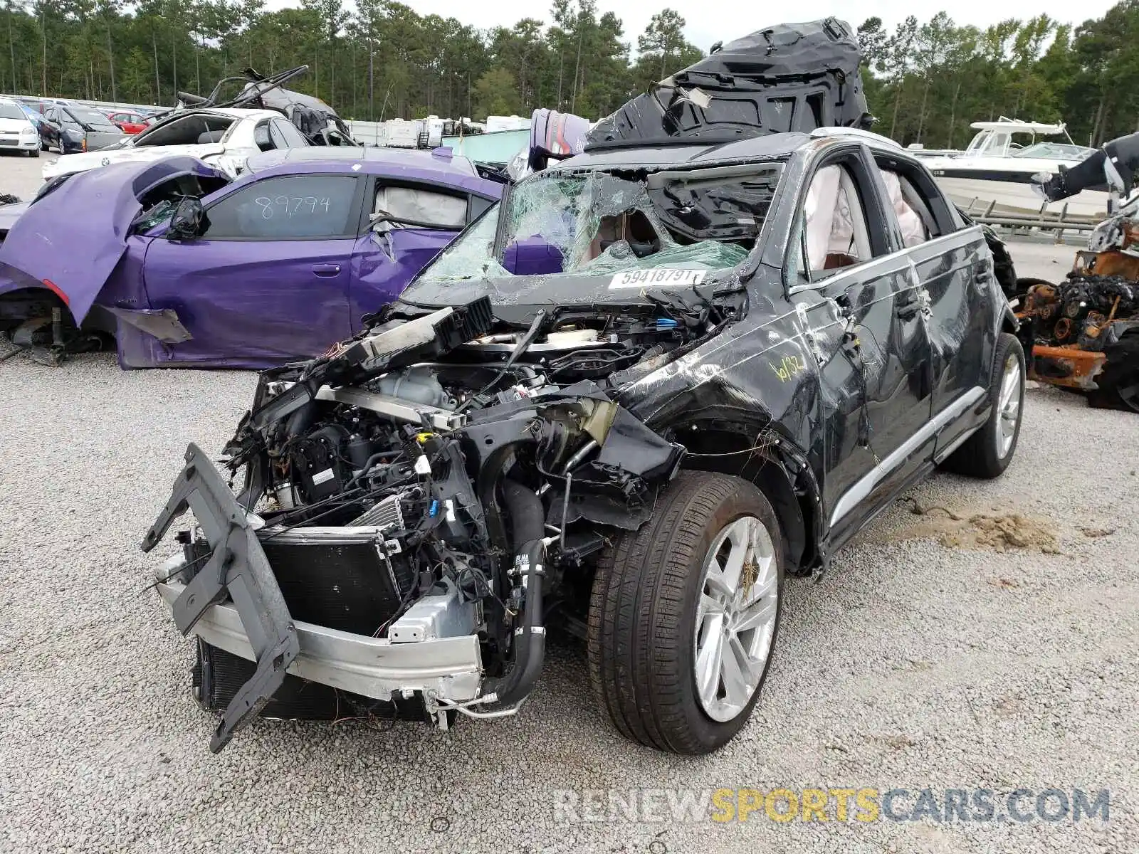 2 Photograph of a damaged car WA1LJAF79LD010554 AUDI Q7 2020