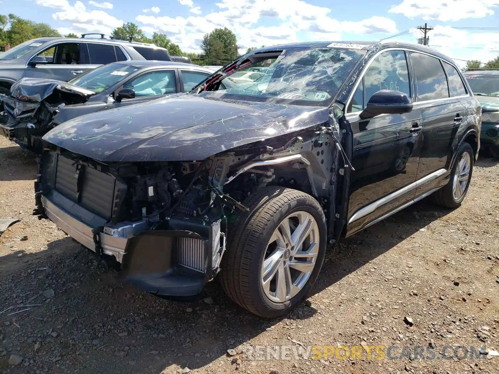 2 Фотография поврежденного автомобиля WA1LXAF73LD007065 AUDI Q7 2020