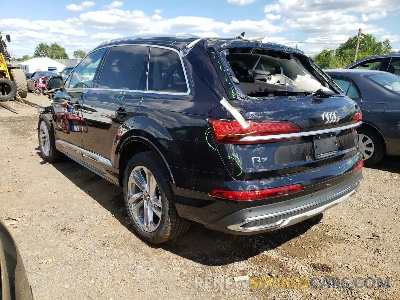 3 Фотография поврежденного автомобиля WA1LXAF73LD007065 AUDI Q7 2020