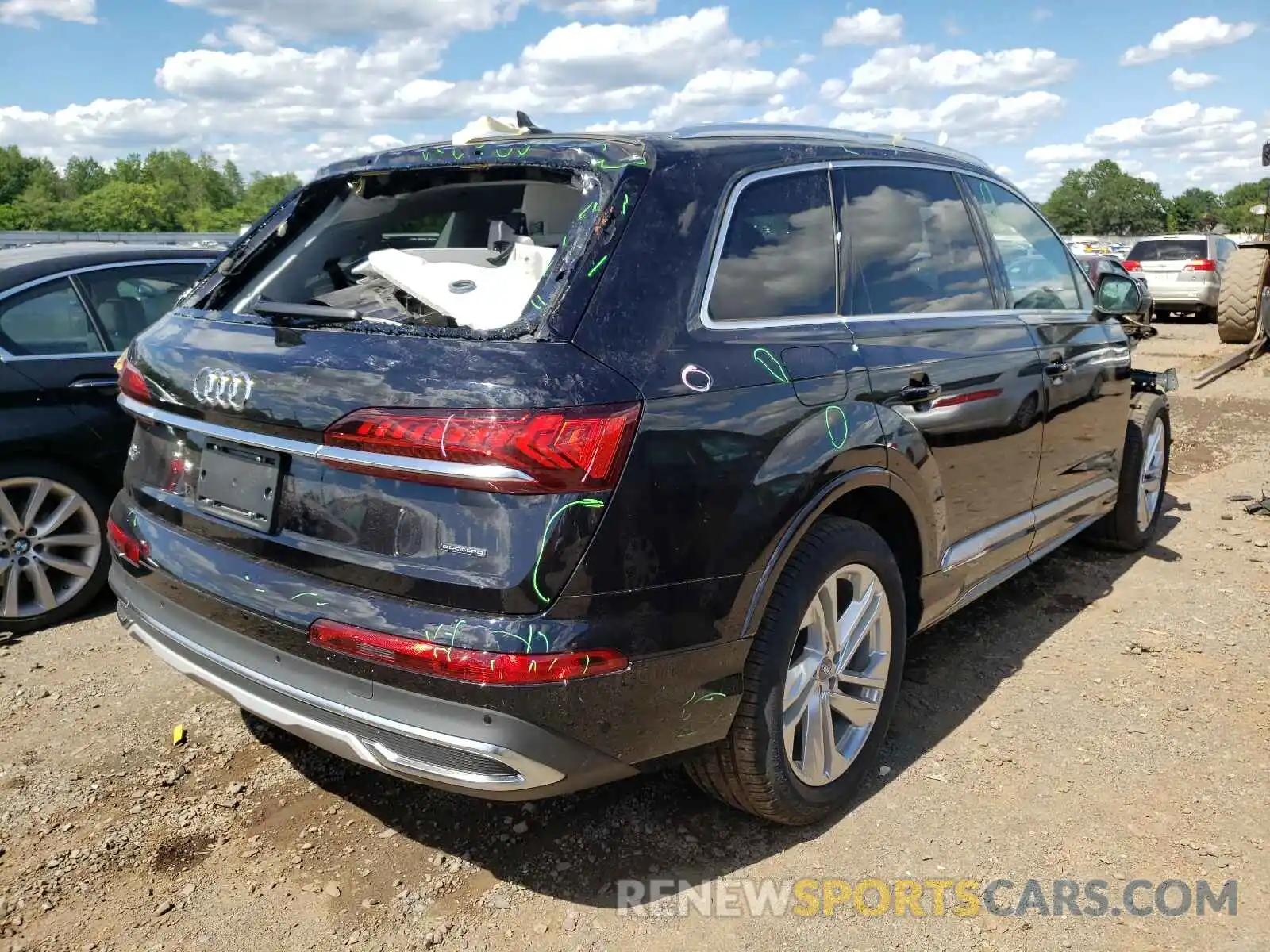 4 Фотография поврежденного автомобиля WA1LXAF73LD007065 AUDI Q7 2020