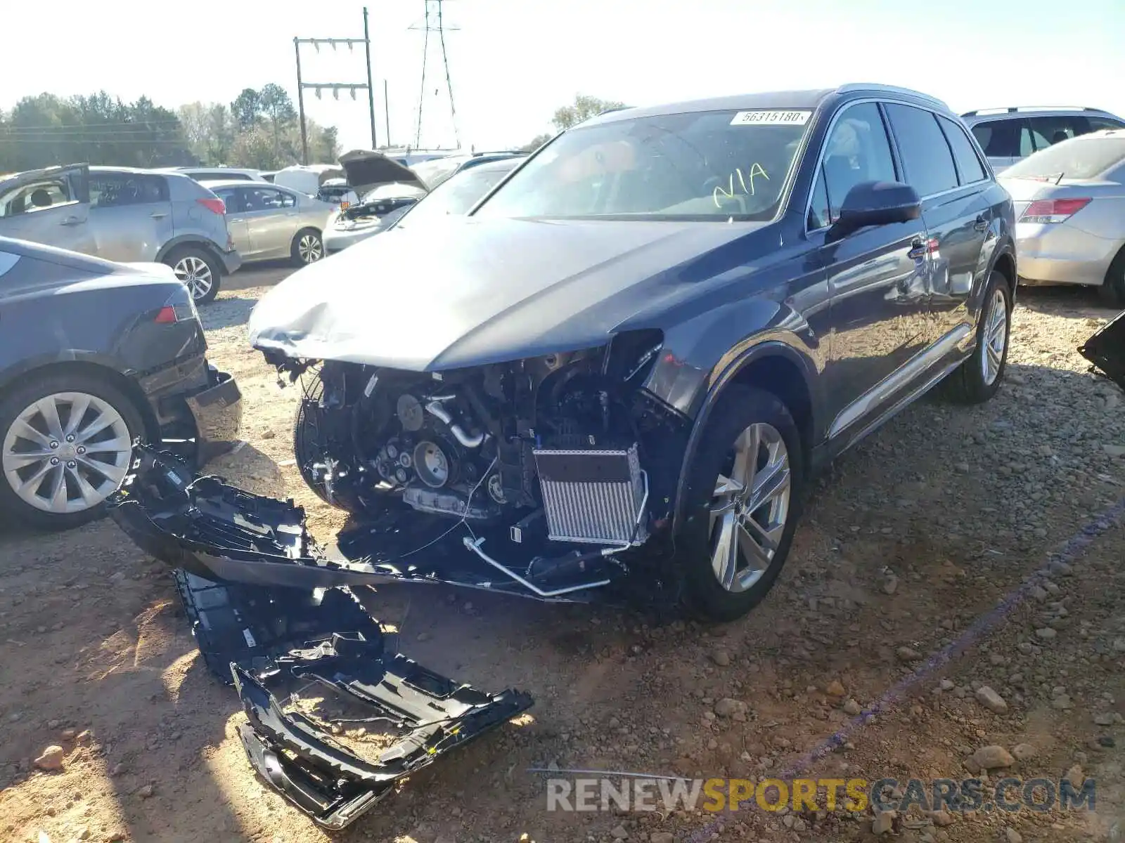 2 Photograph of a damaged car WA1LXAF77LD000393 AUDI Q7 2020