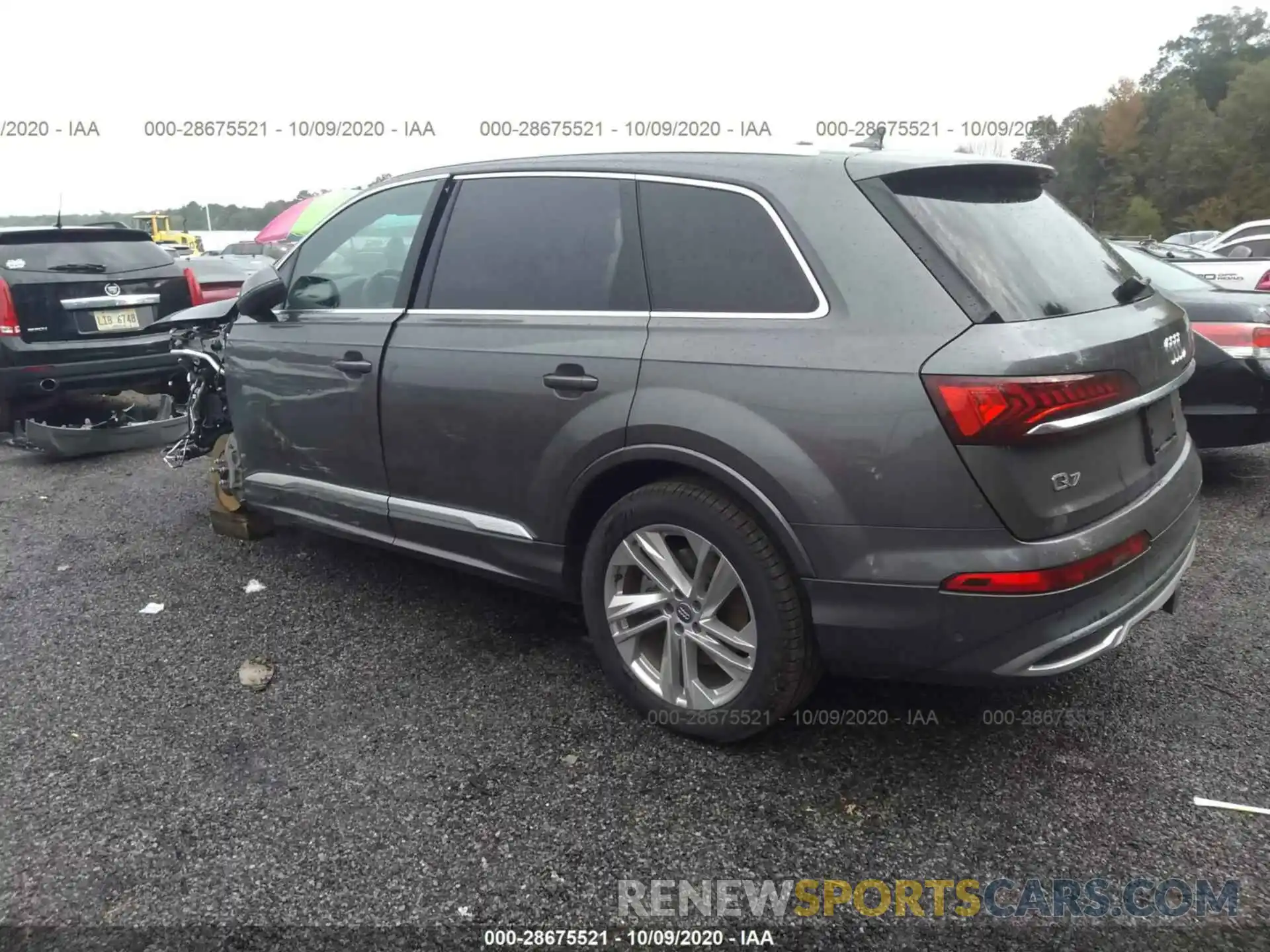 3 Фотография поврежденного автомобиля WA1LXAF77LD000734 AUDI Q7 2020