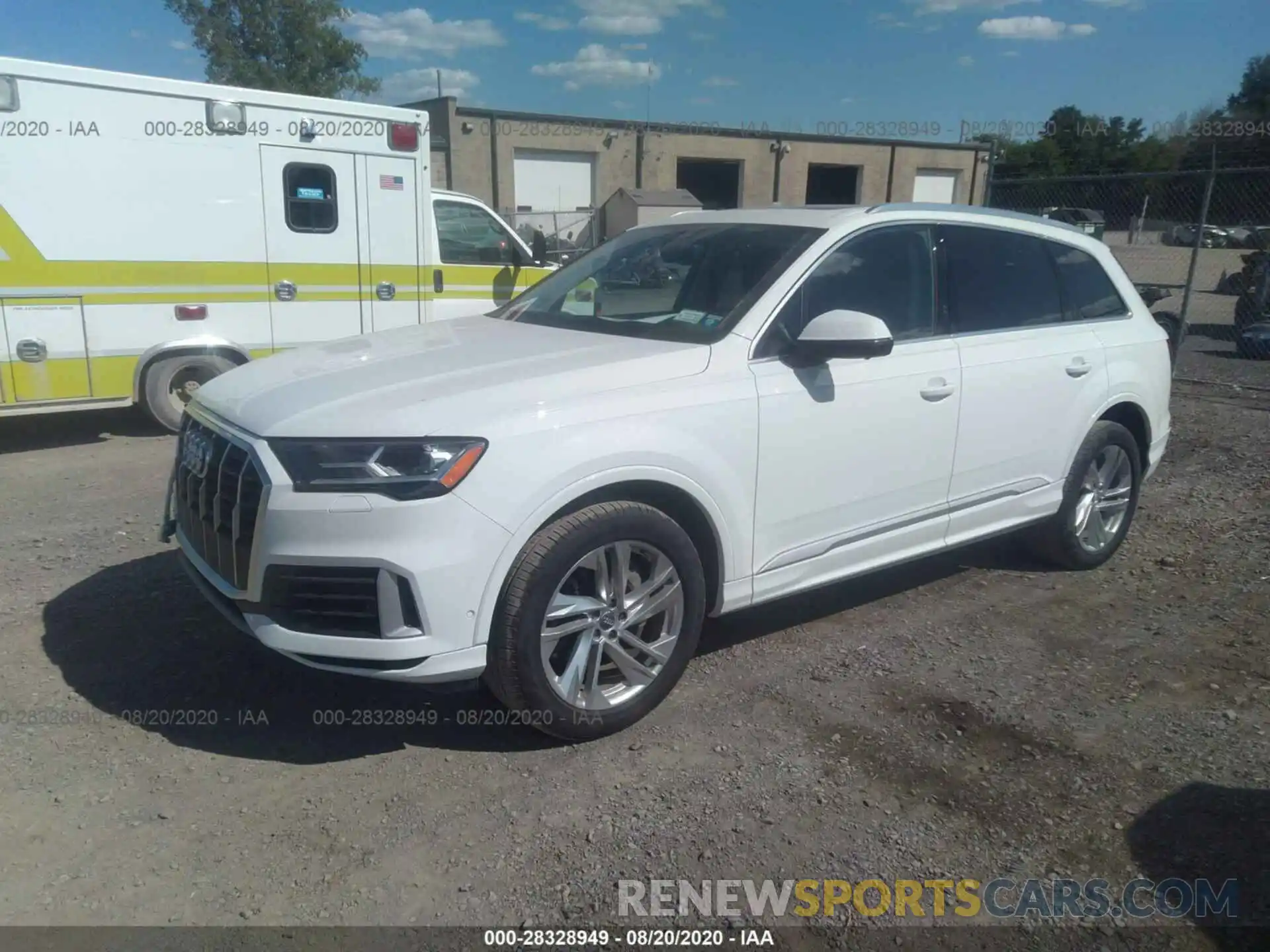 2 Photograph of a damaged car WA1LXAF7XLD002574 AUDI Q7 2020