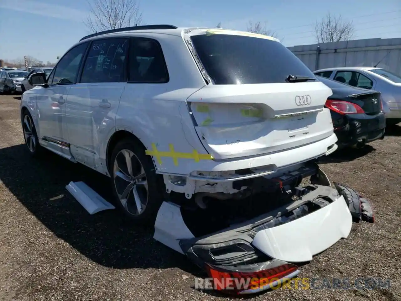 3 Фотография поврежденного автомобиля WA1MXAF73LD010892 AUDI Q7 2020