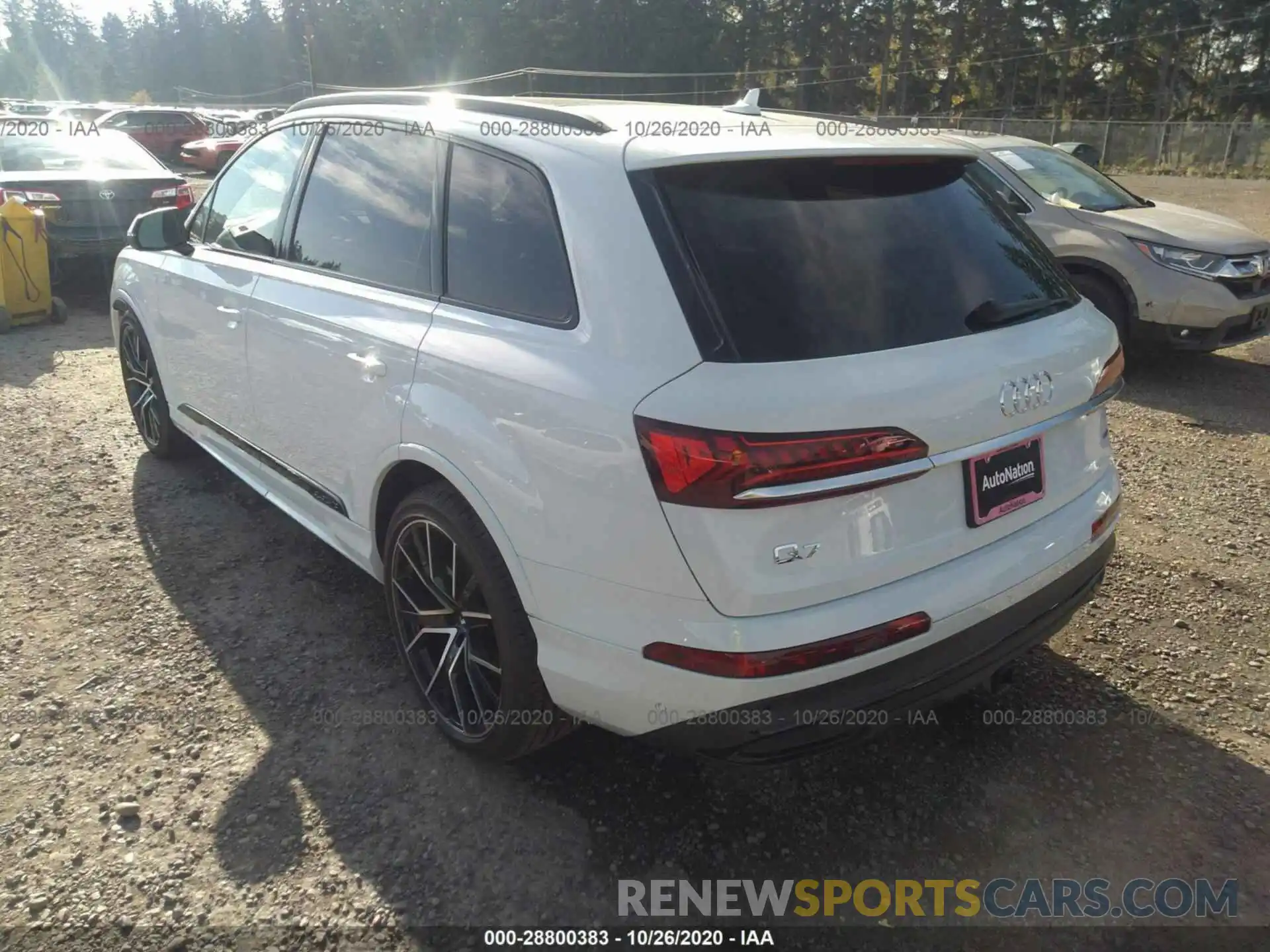 3 Фотография поврежденного автомобиля WA1VXAF76LD002323 AUDI Q7 2020