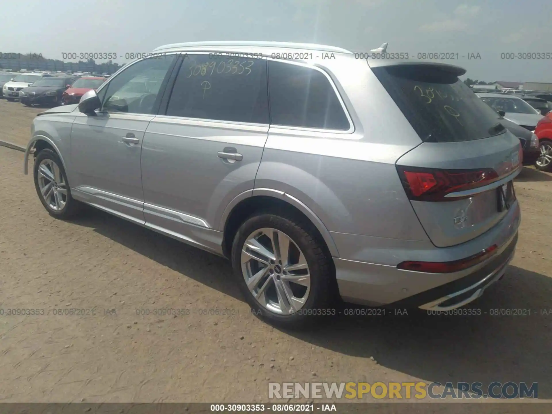 3 Фотография поврежденного автомобиля WA1AJAF72MD019931 AUDI Q7 2021