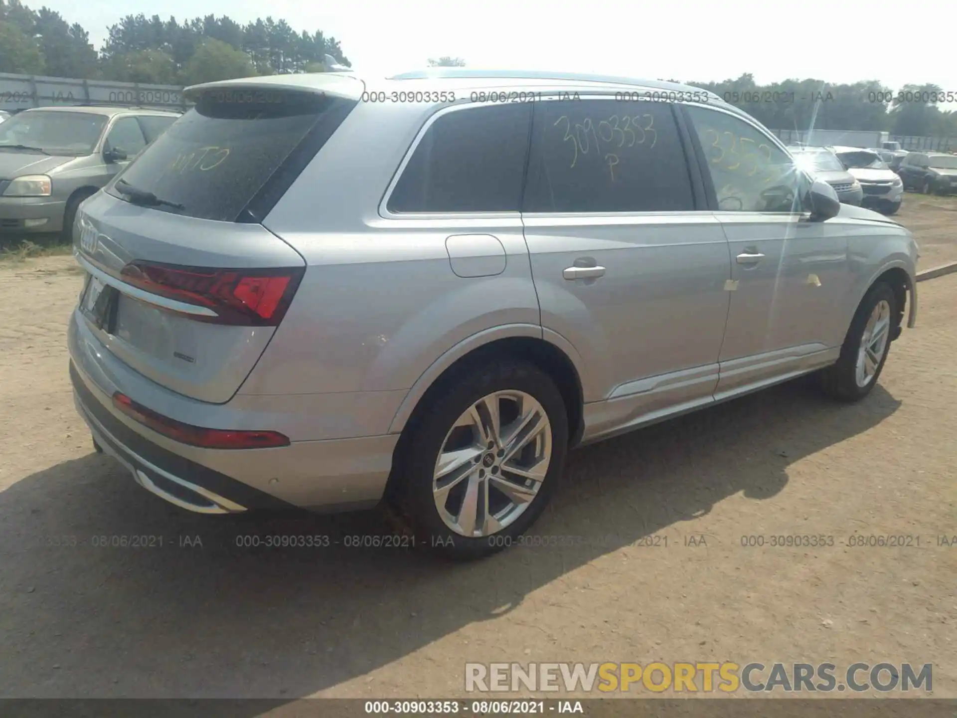 4 Фотография поврежденного автомобиля WA1AJAF72MD019931 AUDI Q7 2021