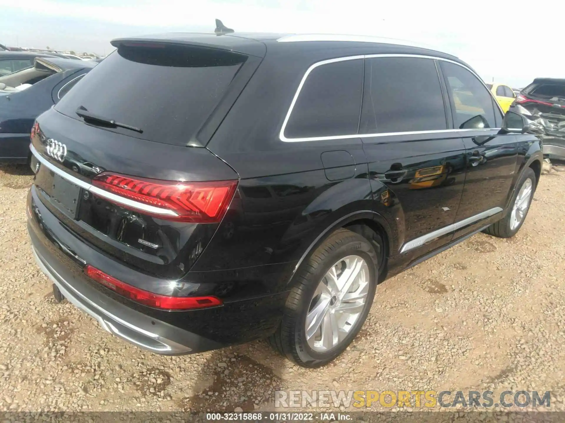 4 Фотография поврежденного автомобиля WA1AJAF72MD033795 AUDI Q7 2021