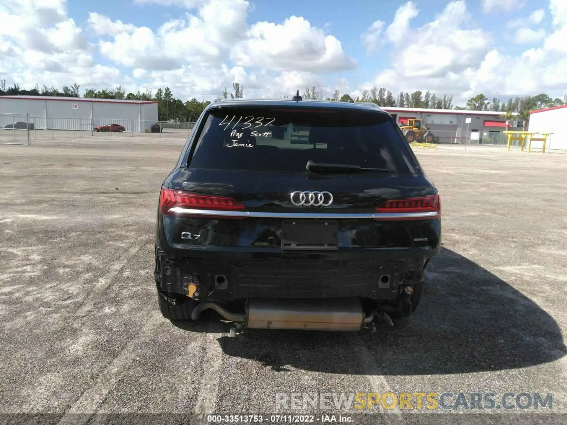 6 Фотография поврежденного автомобиля WA1AJAF73MD038178 AUDI Q7 2021