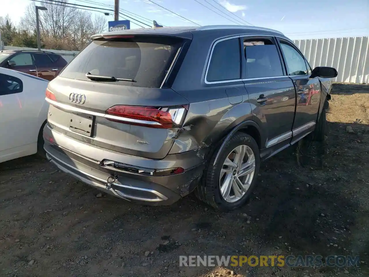 4 Фотография поврежденного автомобиля WA1AXAF7XMD030819 AUDI Q7 2021