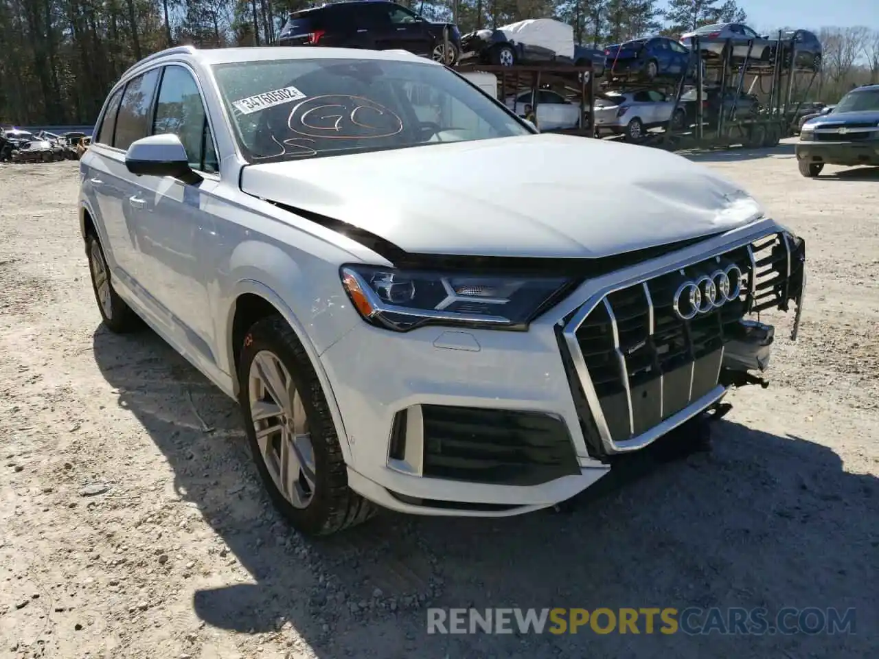 1 Photograph of a damaged car WA1LJAF70MD015501 AUDI Q7 2021