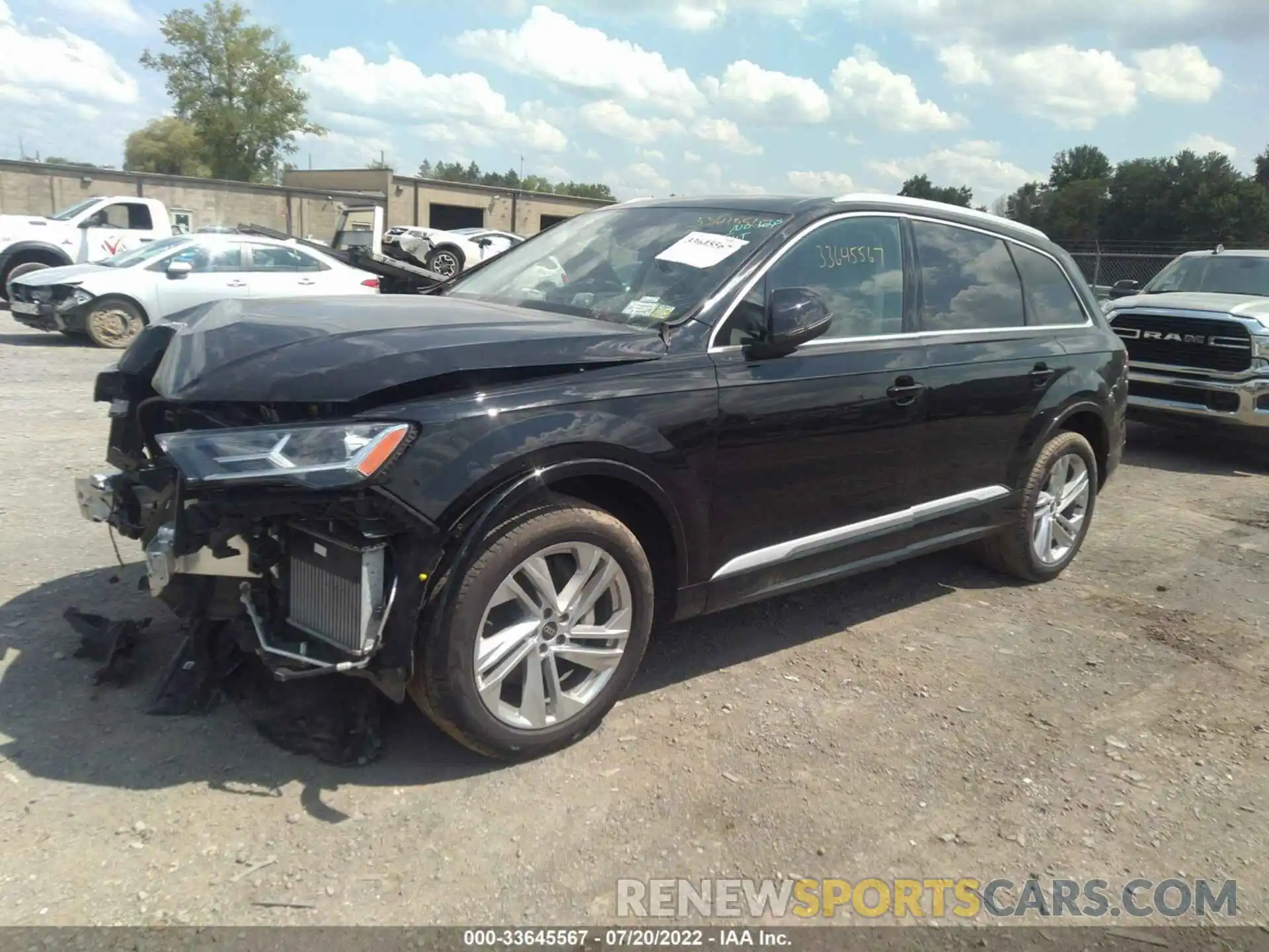 2 Photograph of a damaged car WA1LXAF71MD018552 AUDI Q7 2021