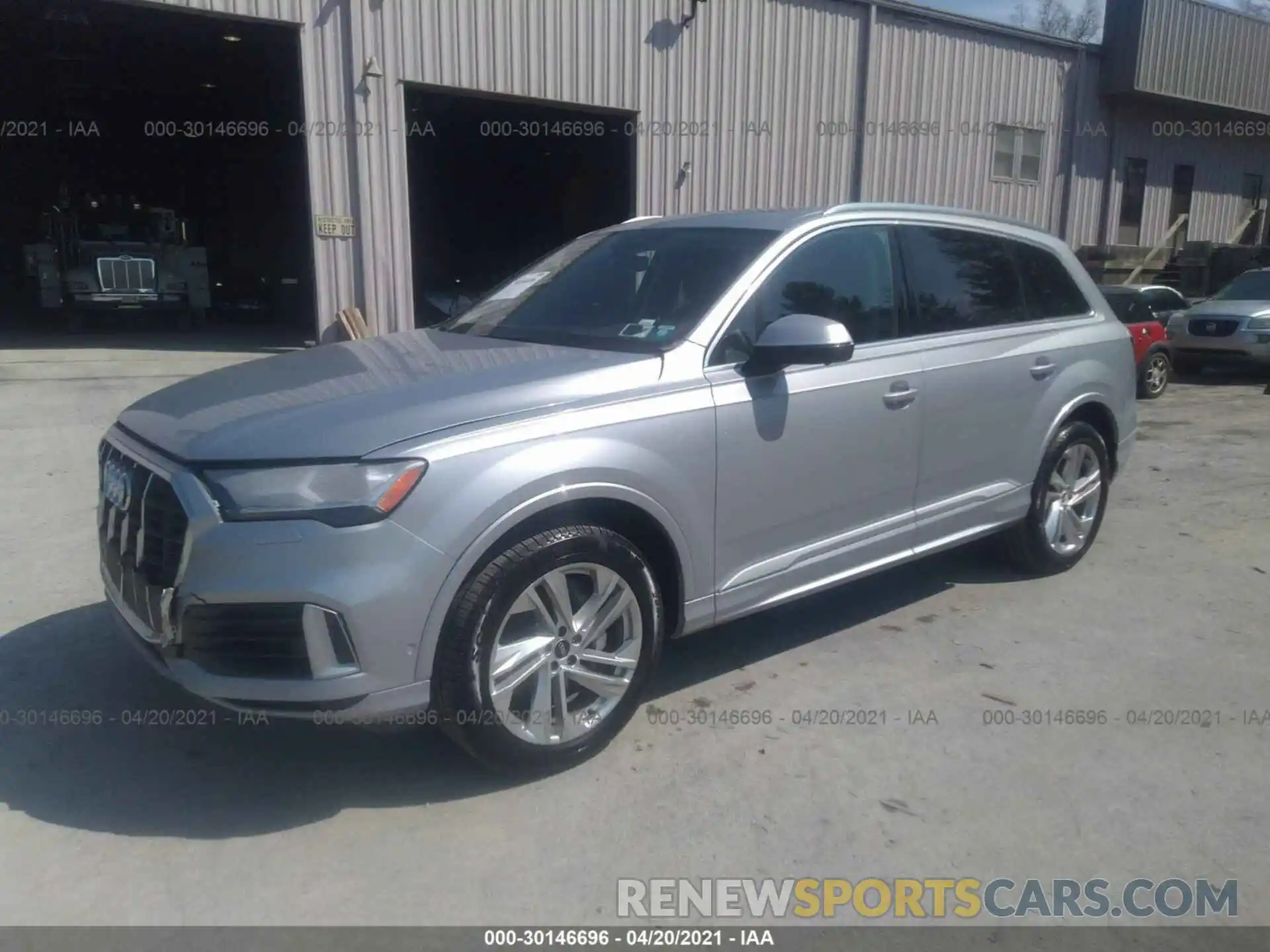 2 Photograph of a damaged car WA1LXAF73MD012932 AUDI Q7 2021