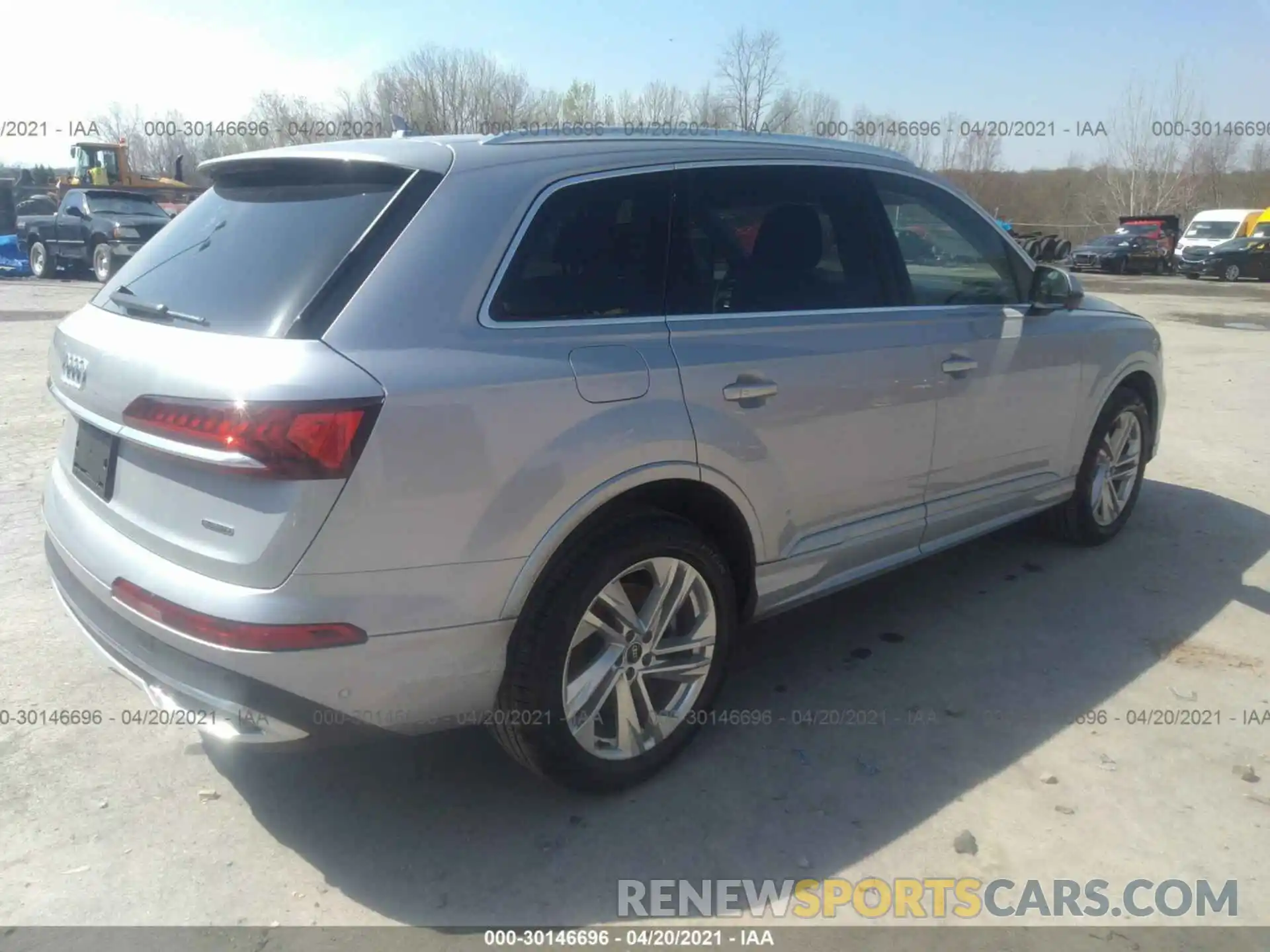 4 Фотография поврежденного автомобиля WA1LXAF73MD012932 AUDI Q7 2021