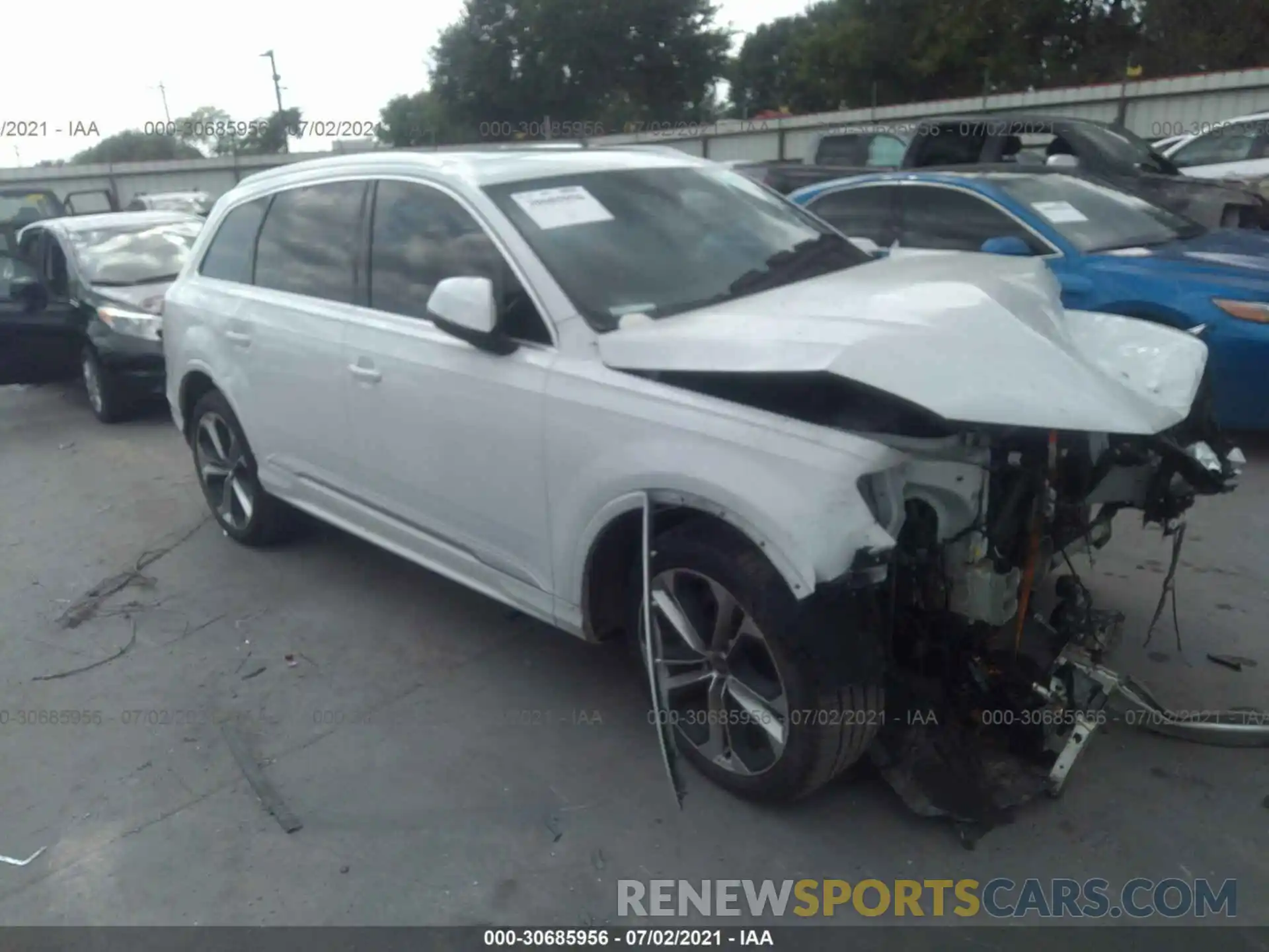 1 Photograph of a damaged car WA1LXAF73MD013532 AUDI Q7 2021