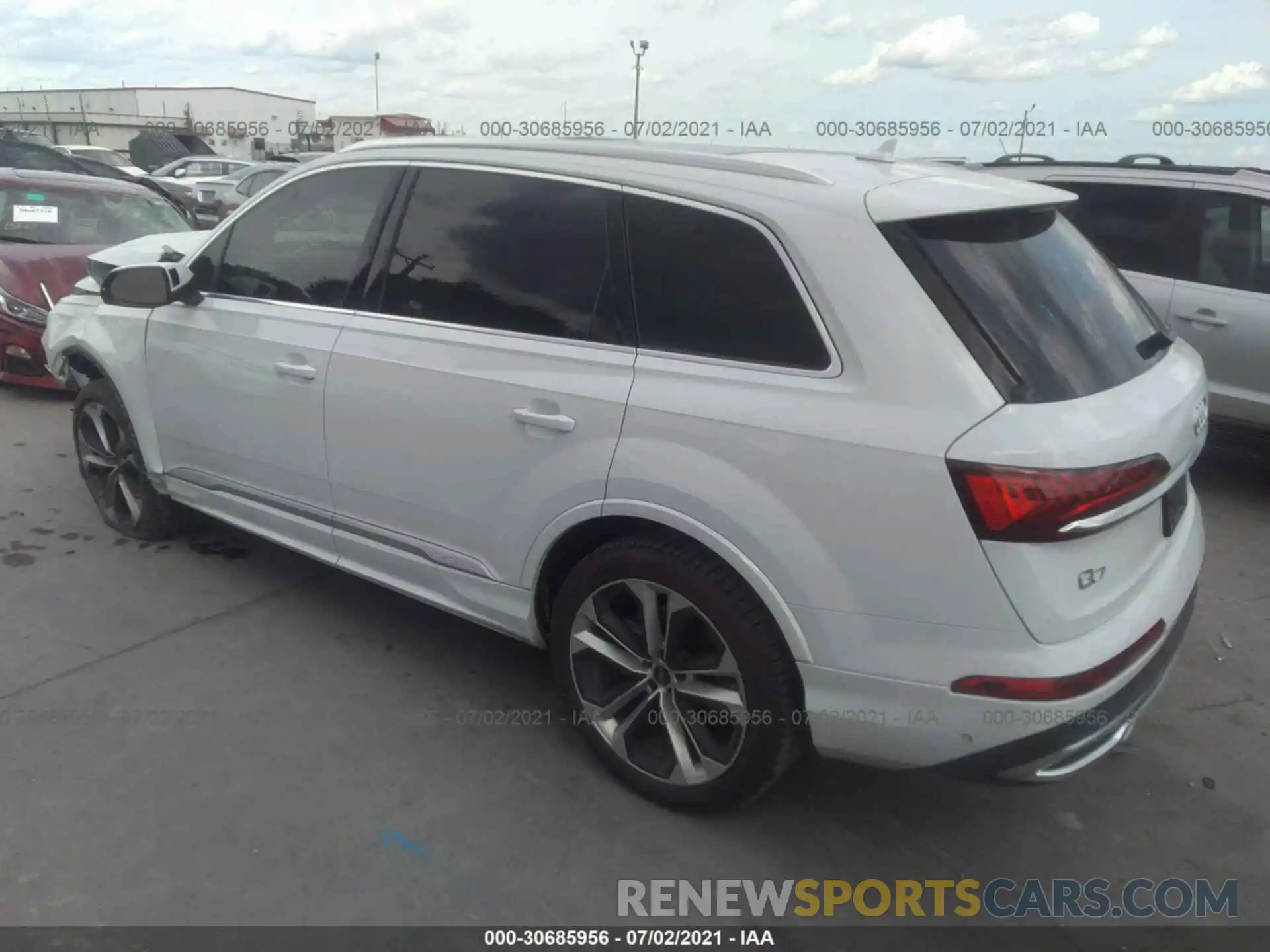 3 Фотография поврежденного автомобиля WA1LXAF73MD013532 AUDI Q7 2021